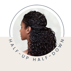 Half-Up and Half-Down Curly Hairstyle