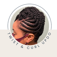 TWIST AND CURL UPDO