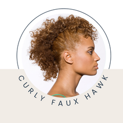 CURLY FAUX HAWK HAIRSTYLE