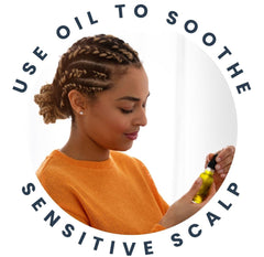 Use oil to sooth sensitive scalp