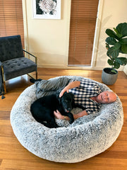 Giant human size dog bed black labrador best ever