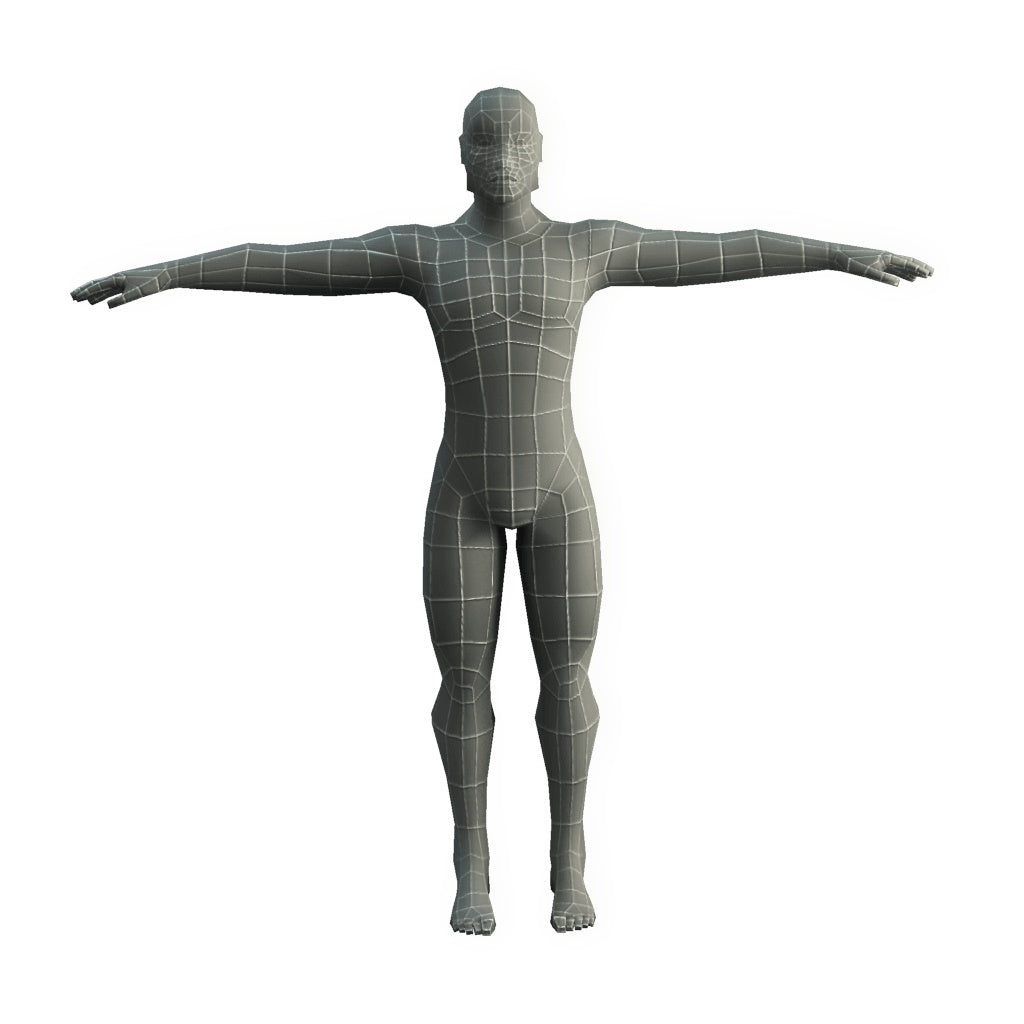 Base Mesh Male 3D Characters - Bitgem