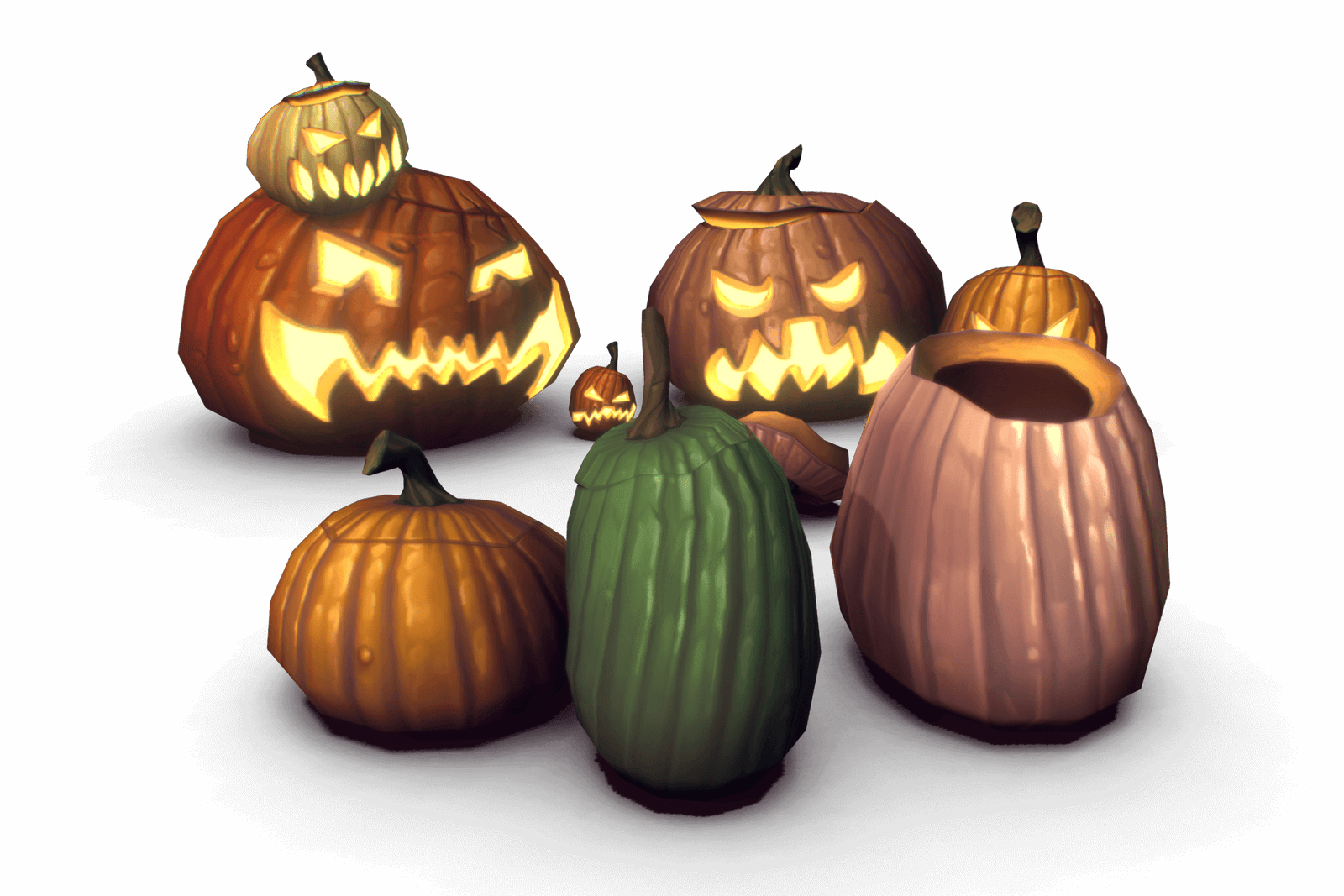 halloween pumpkin 3d model free