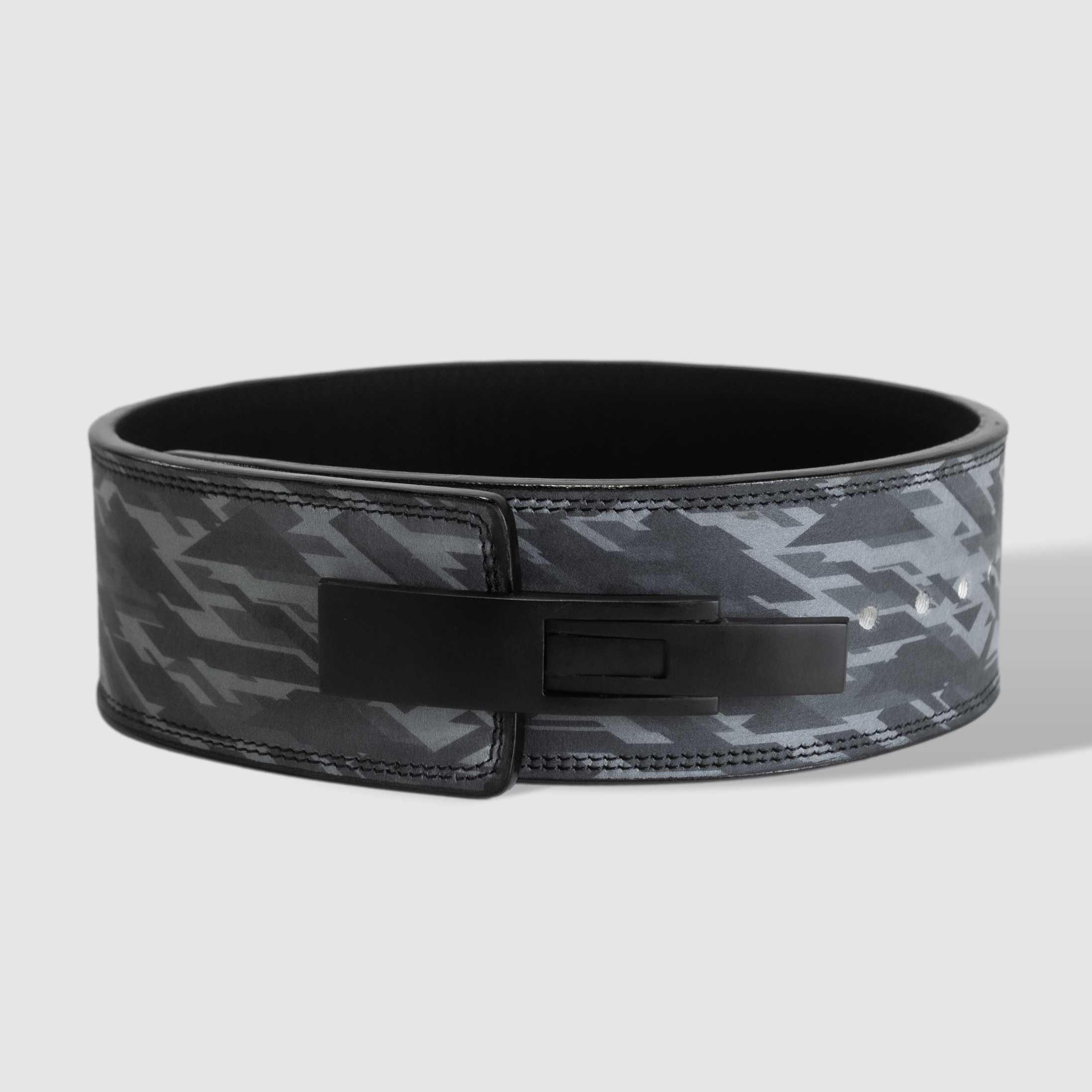 10MM Lever Belt - Dark Camo - IPF Approved - Strength Shop USA product image