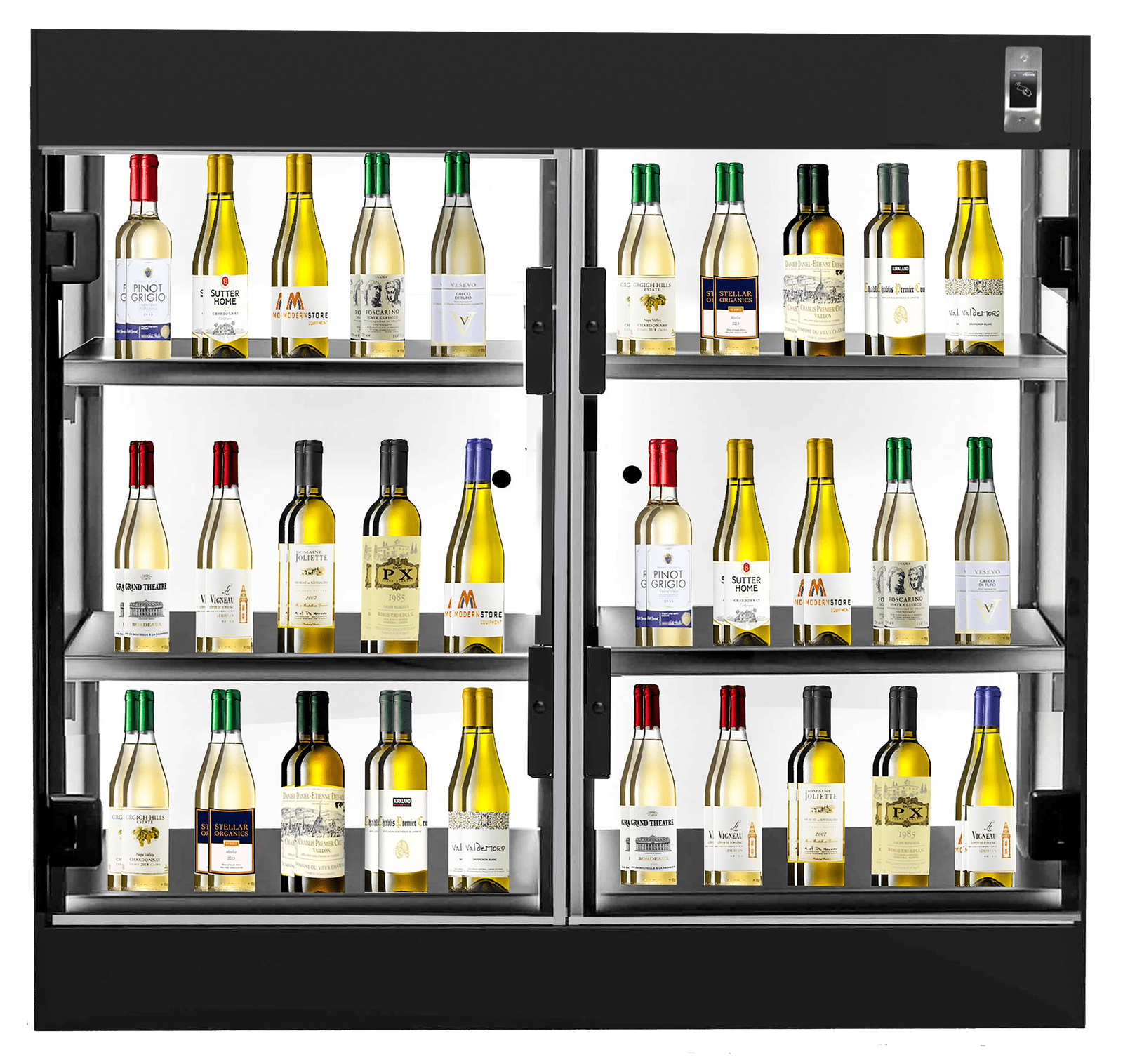 Low Double Door with Card Reader and Wine - BG011524.png__PID:2d985391-0ec1-4d7c-ae67-f0fde1e351b3