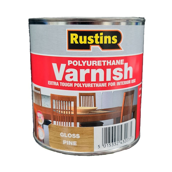 Rustins Polyurethane Varnish Gloss - Clear 250ml