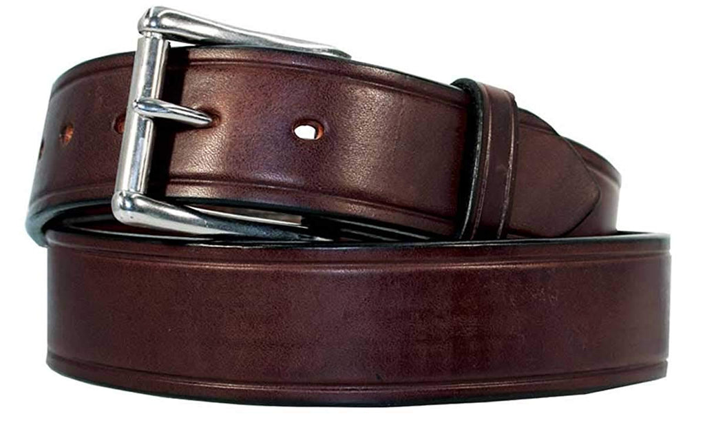 Men's Heavy Duty Leather Work Belt No Crack USA Handcrafted Full Grain ...