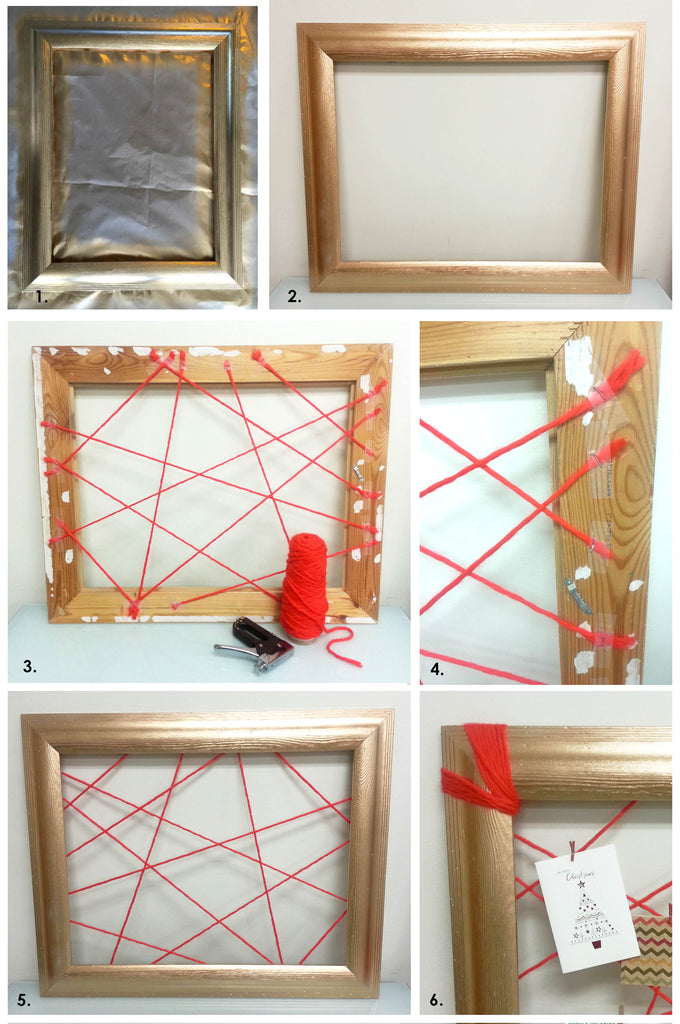 DIY Christmas Card Frame