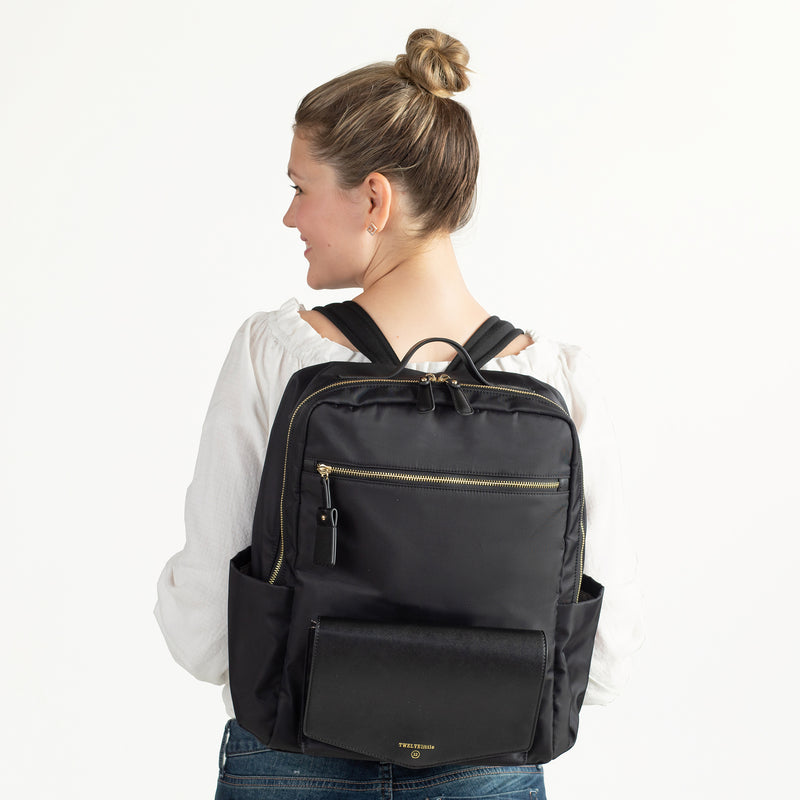Peek-A-Boo Backpack in Black | TWELVElittle