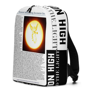 Streetwear Minimalist Text Backpack Ascension High Fashion Logos THE ASCENSION HIGH FASHION