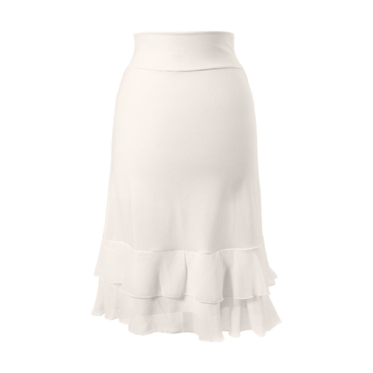 high waisted white skirt extender