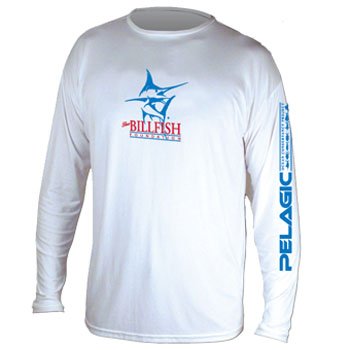 Megalopolis ego Kom langs om het te weten White Pelagic Long-Sleeved UV T-Shirt (Only XXL left) – The Billfish  Foundation