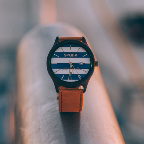 SPGBK Blue + Gold Wood Watch - The Best Minimalist Watch of 2015