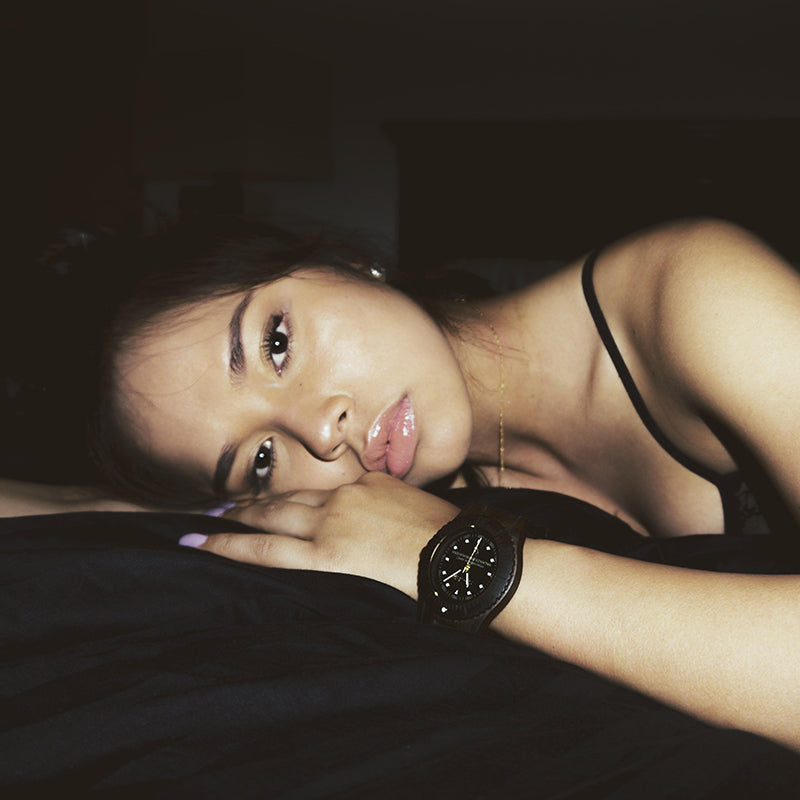 SPGBK Midnight wood watch