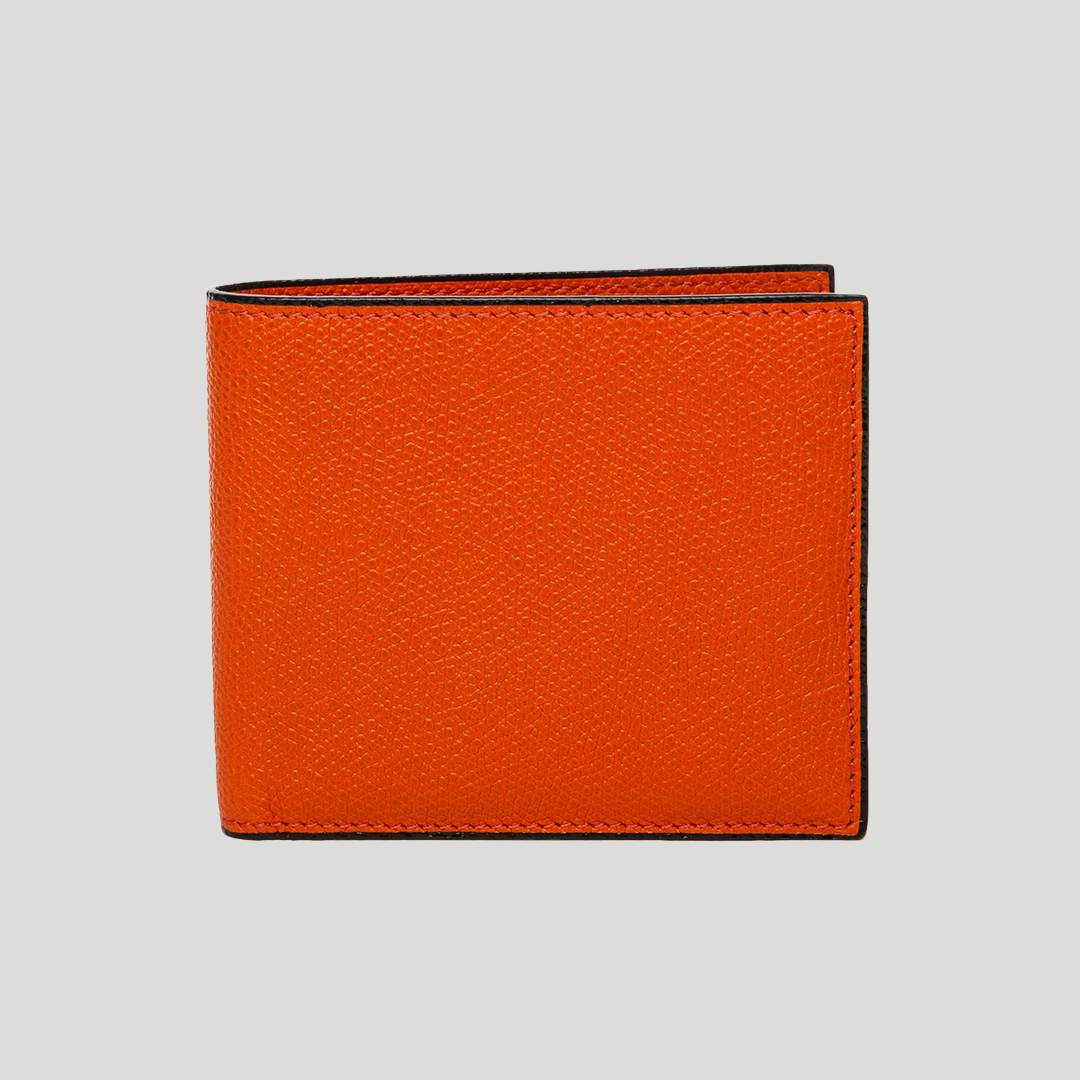 VALEXTRA | ORANGE LEATHER CARDHOLDER – MAXFIELD LA