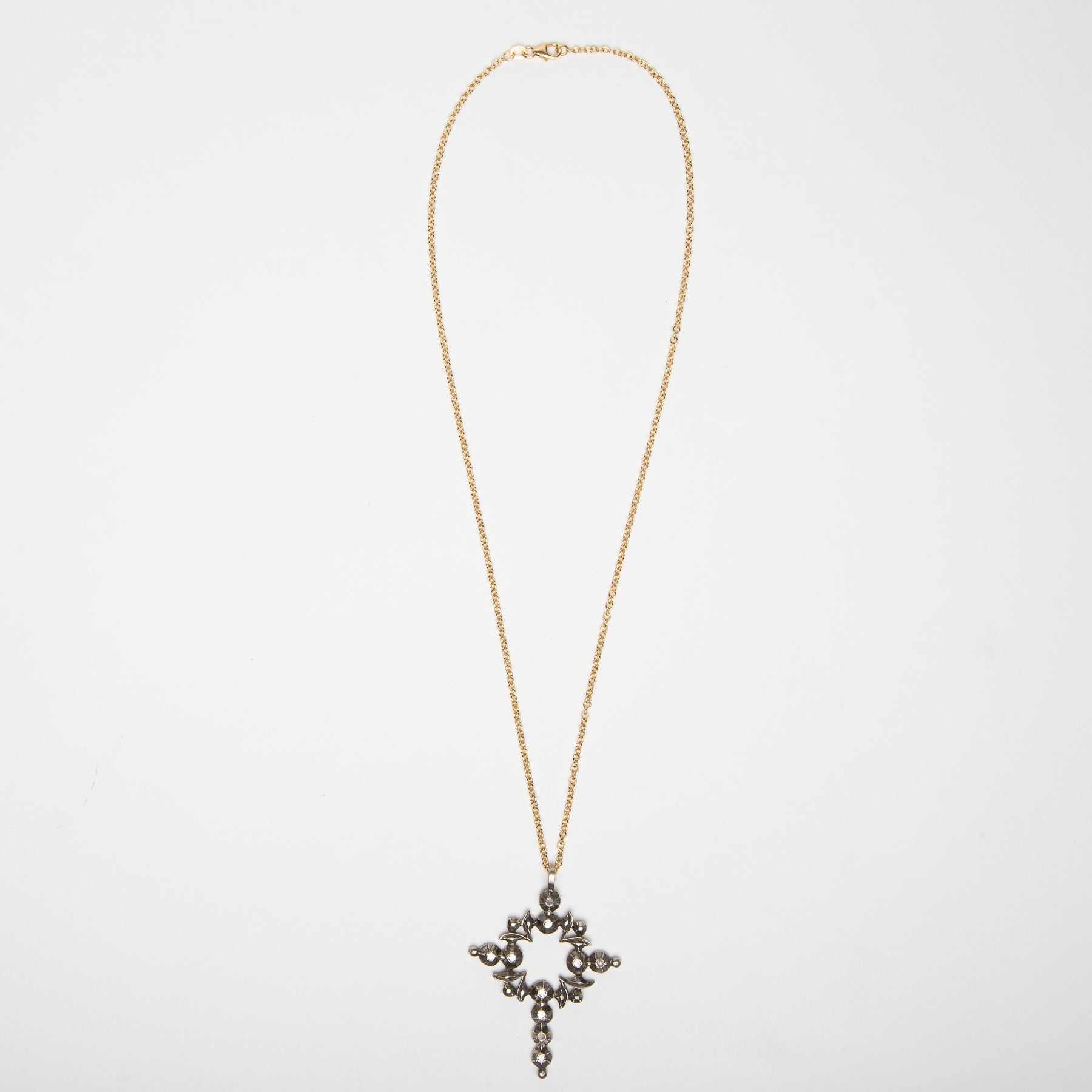 Sarah Jane Wilde Diamond Pope Cross Necklace – Maxfield La