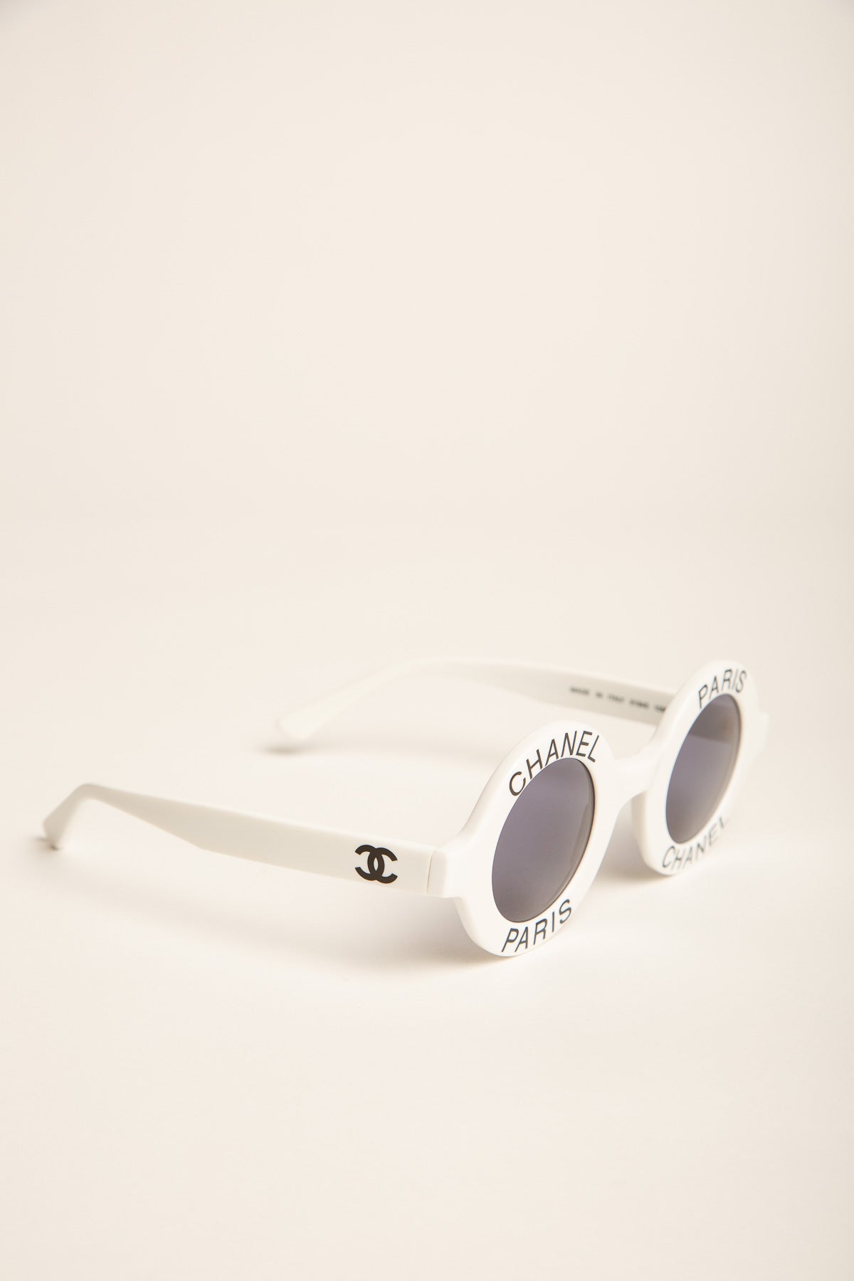 CHANEL  ROUND CHANEL PARIS LOGO SUNGLASSES