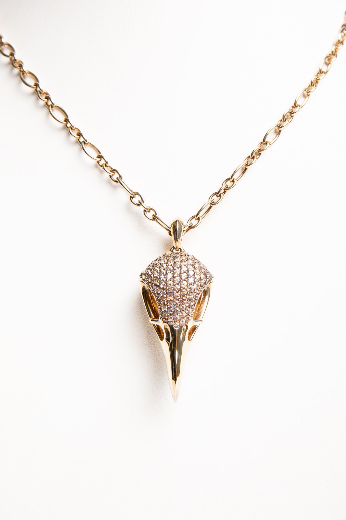 SHAUN LEANE | GOLD PLATED TOPAZ LARGE EAGLE NECKLACE – MAXFIELD LA