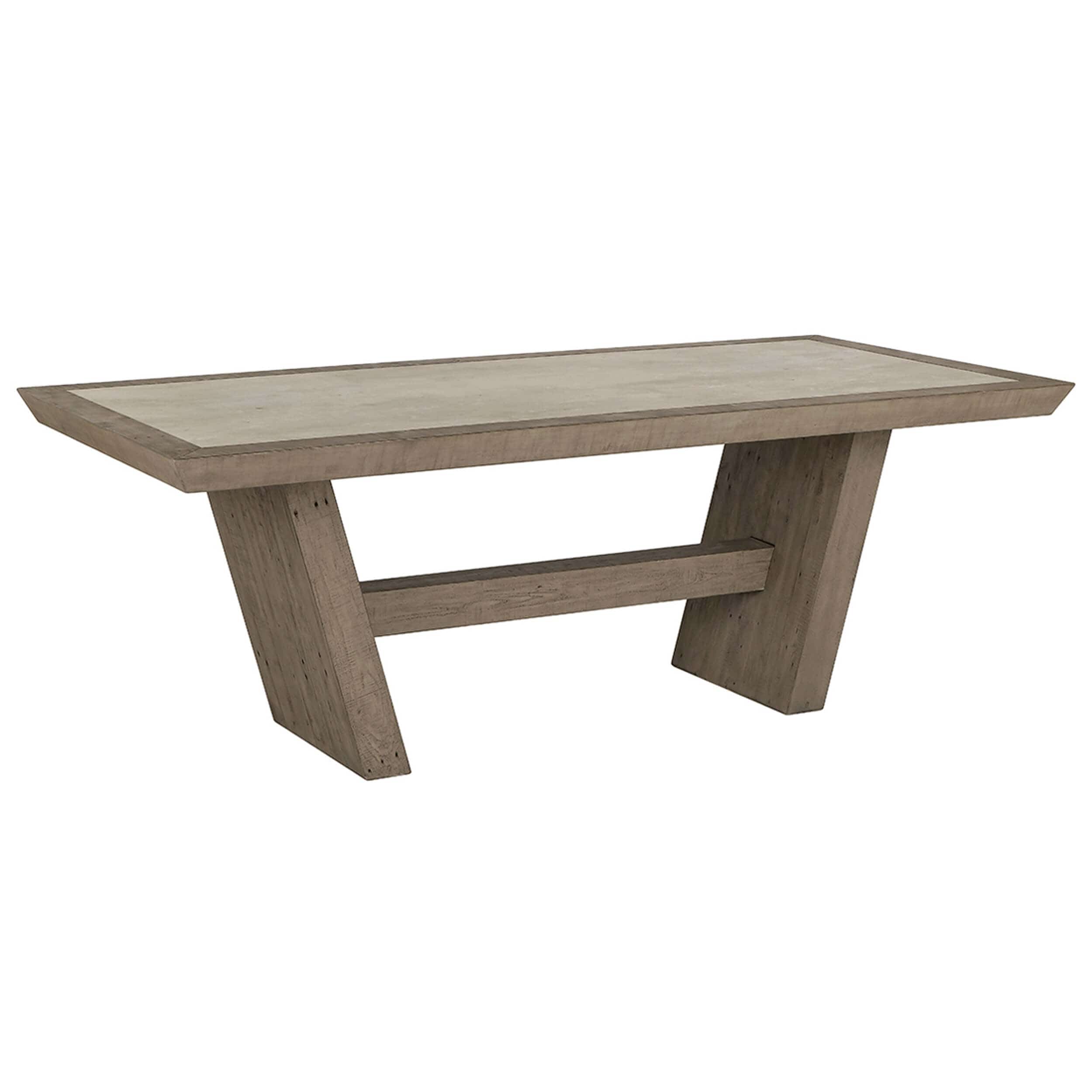 Image of Efron Rectangular Dining Table, Distressed Gray