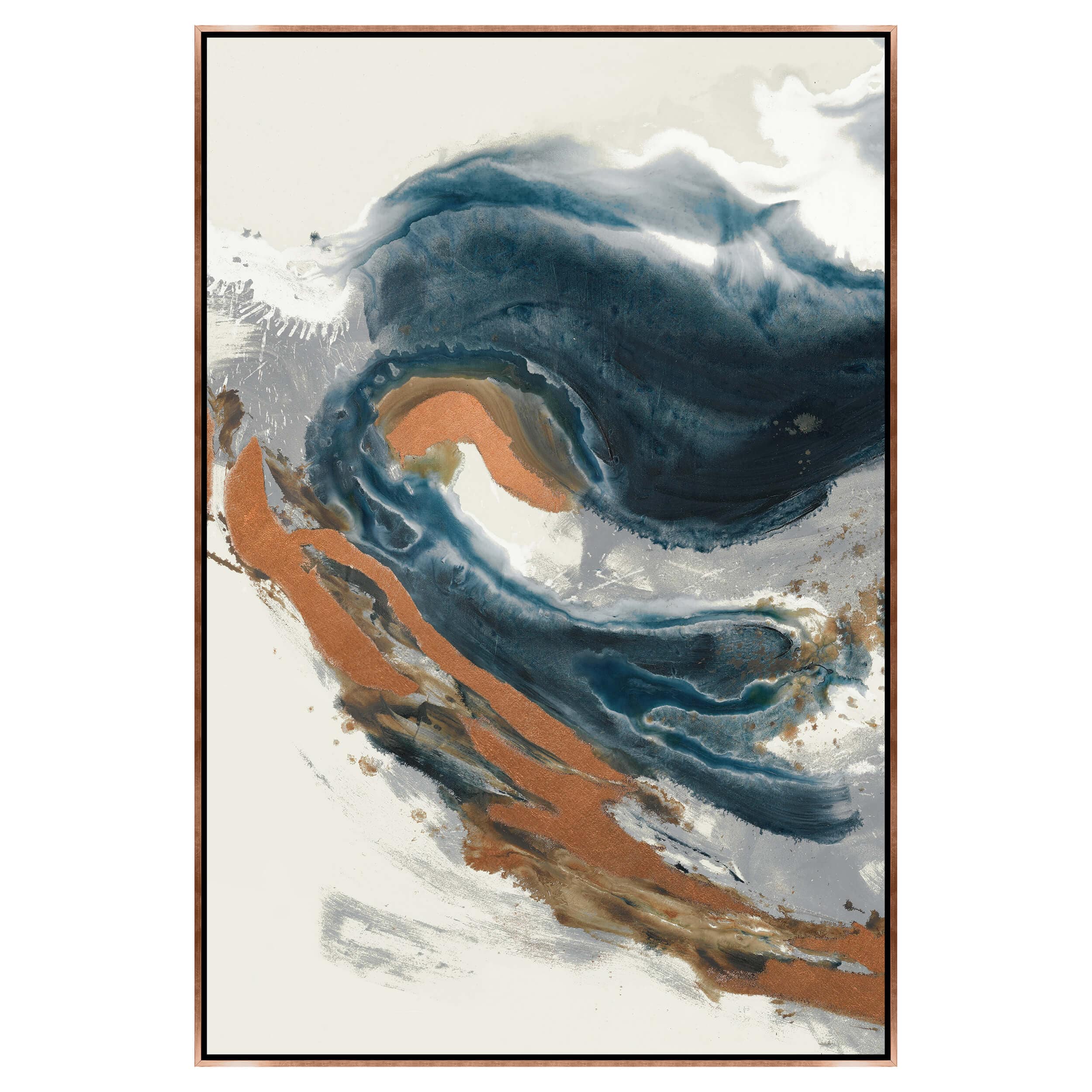 Image of Silvery Wave III Framed