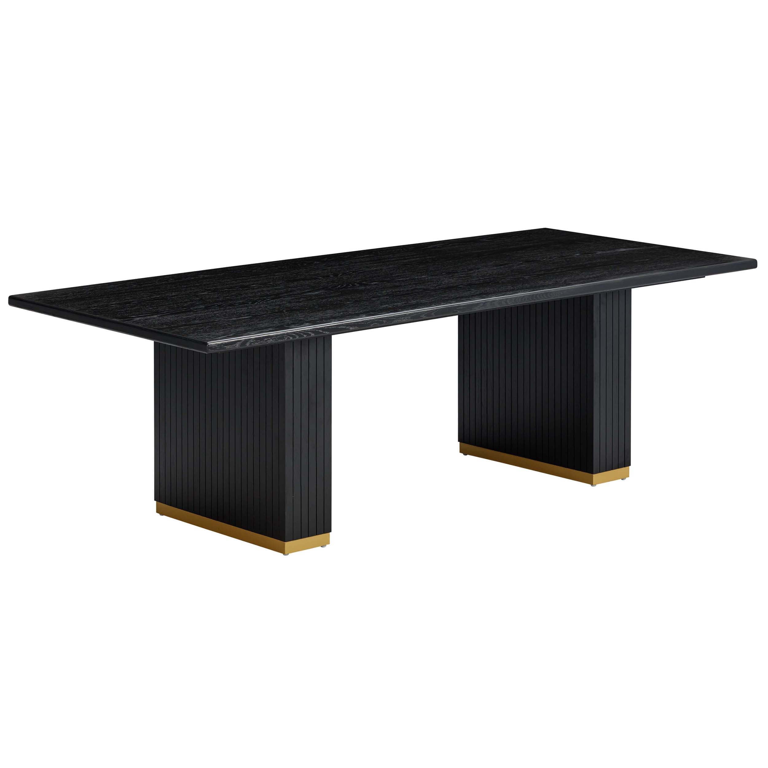 Image of Chelsea Rectangular Dining Table, Black