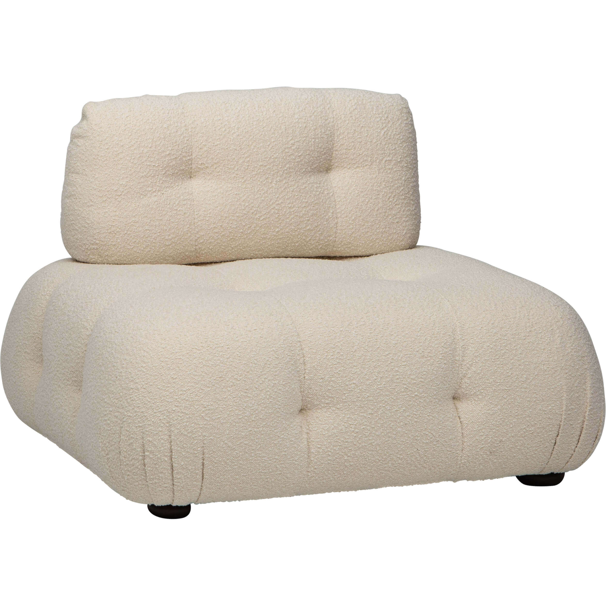 Image of Flow Element Lounge Chair, Ivory Boucle