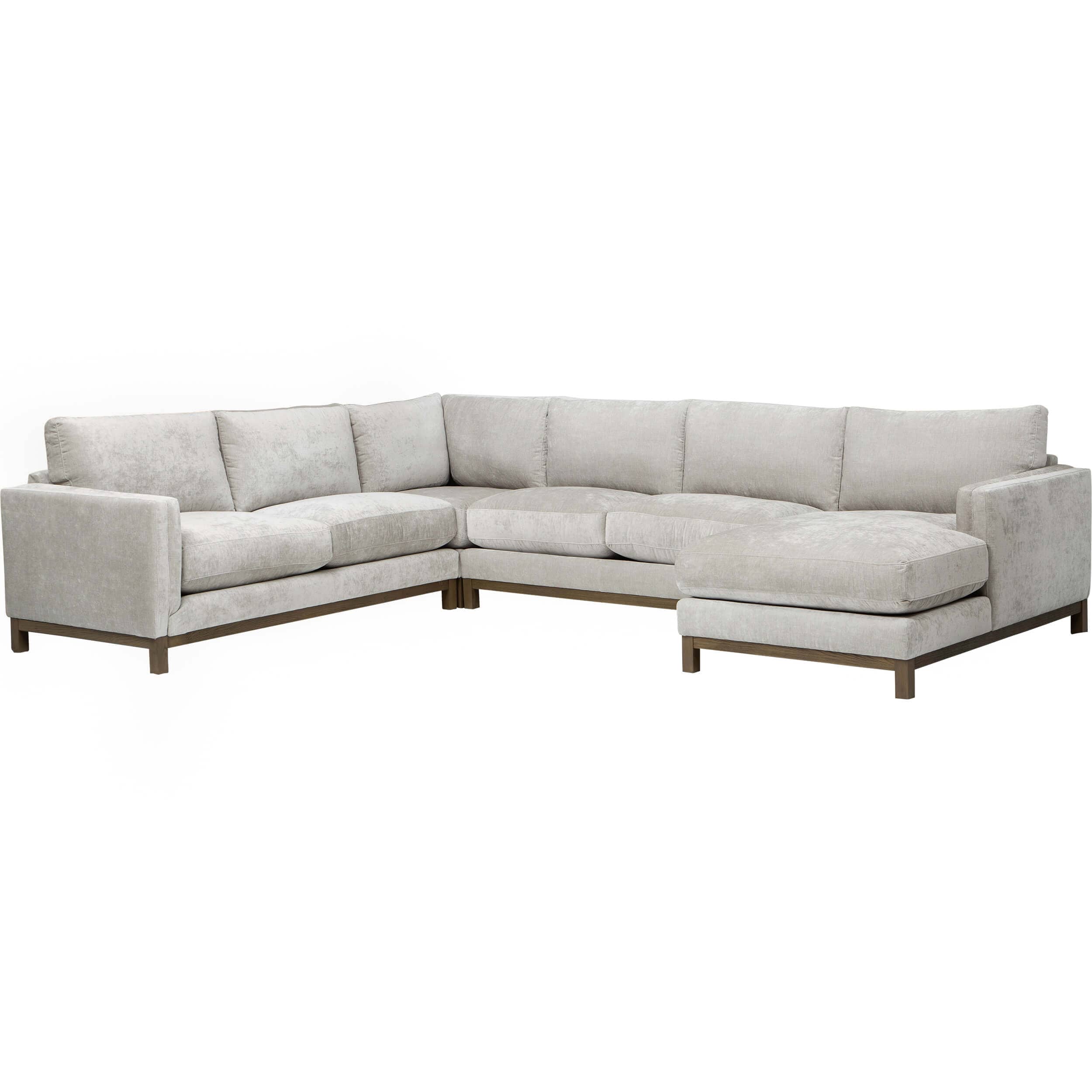 Image of Reeva 4 Piece Sectional, Contessa Oyster