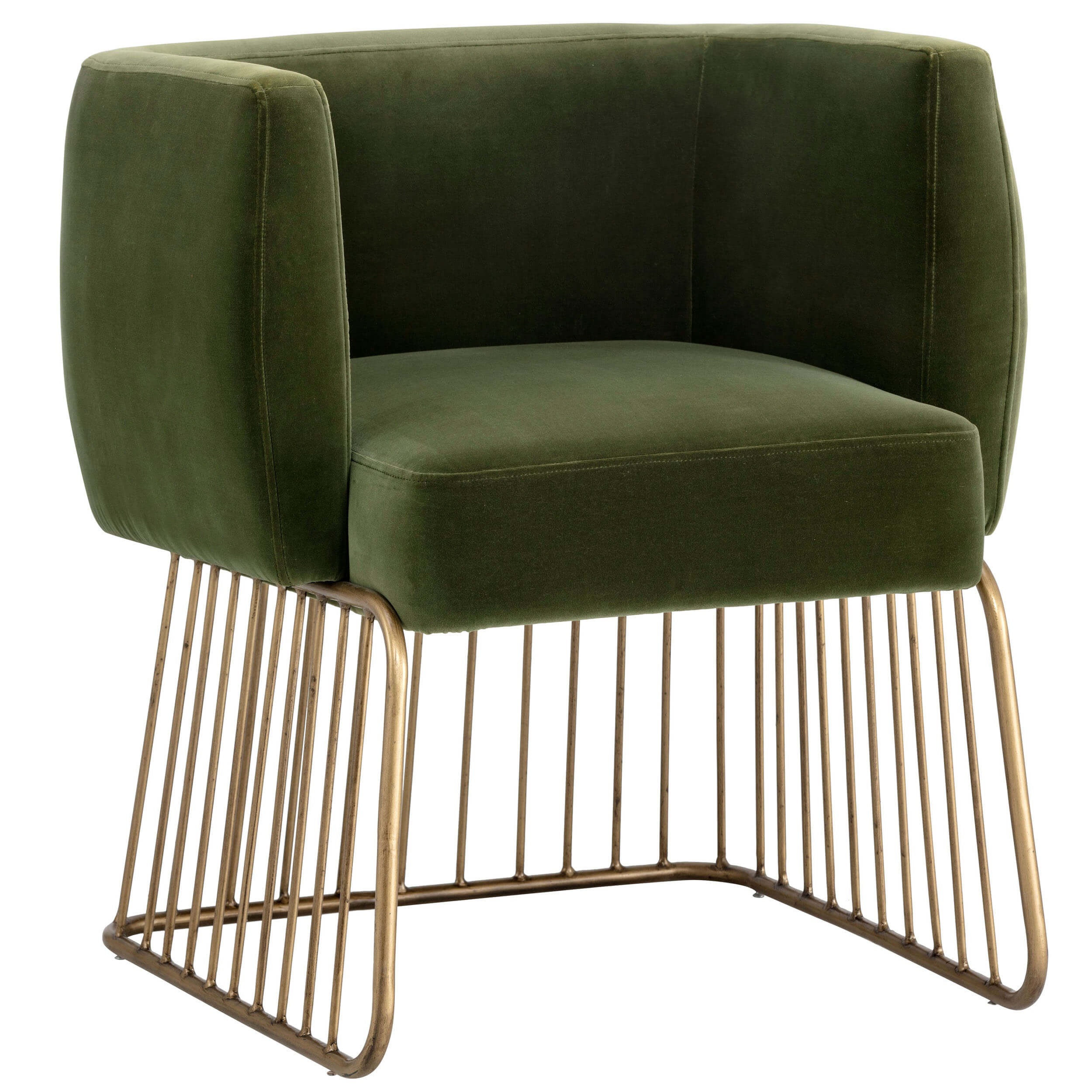 Image of Gala Arm Chair, Forest Green