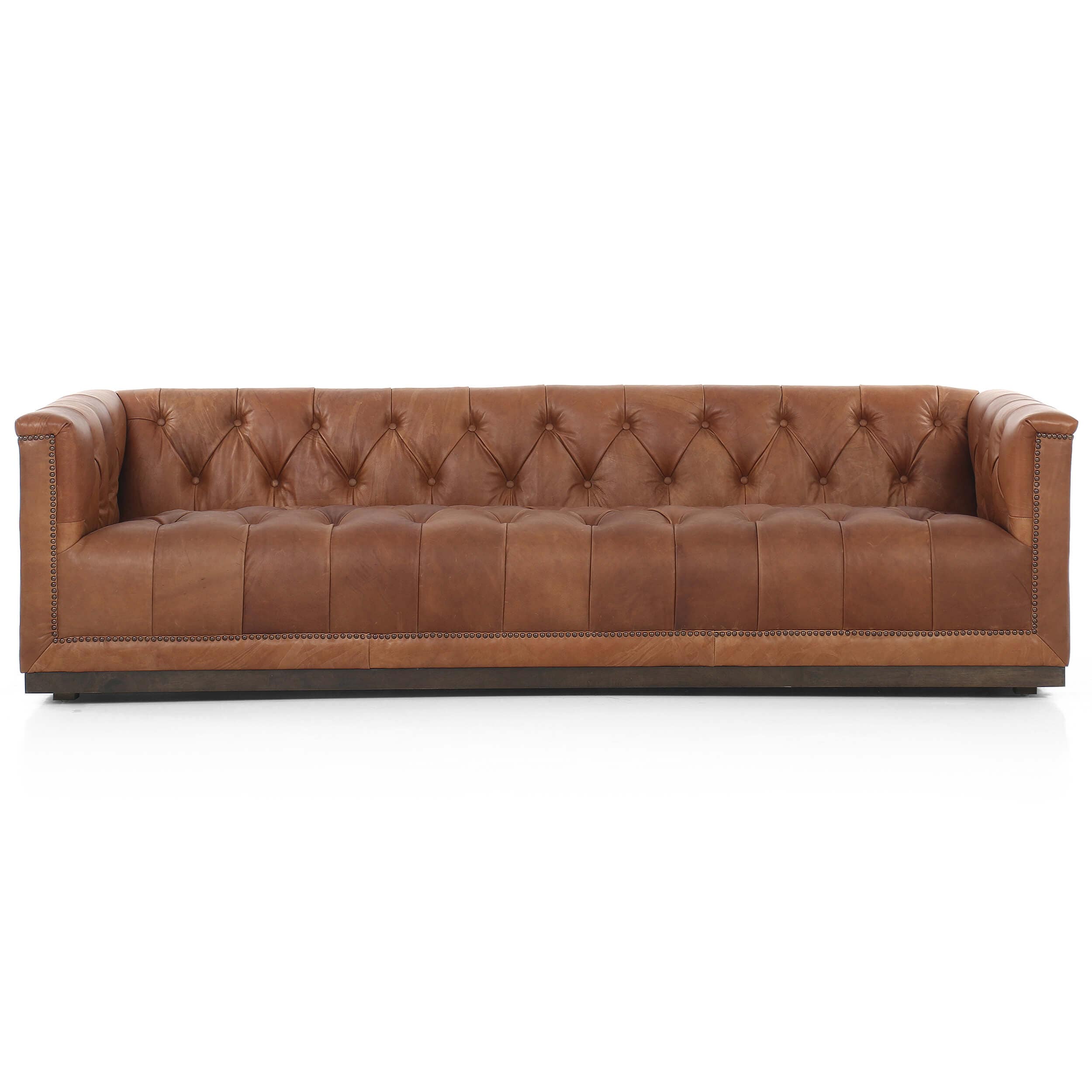 Image of Maxx Leather Sofa, Heirloom Sienna