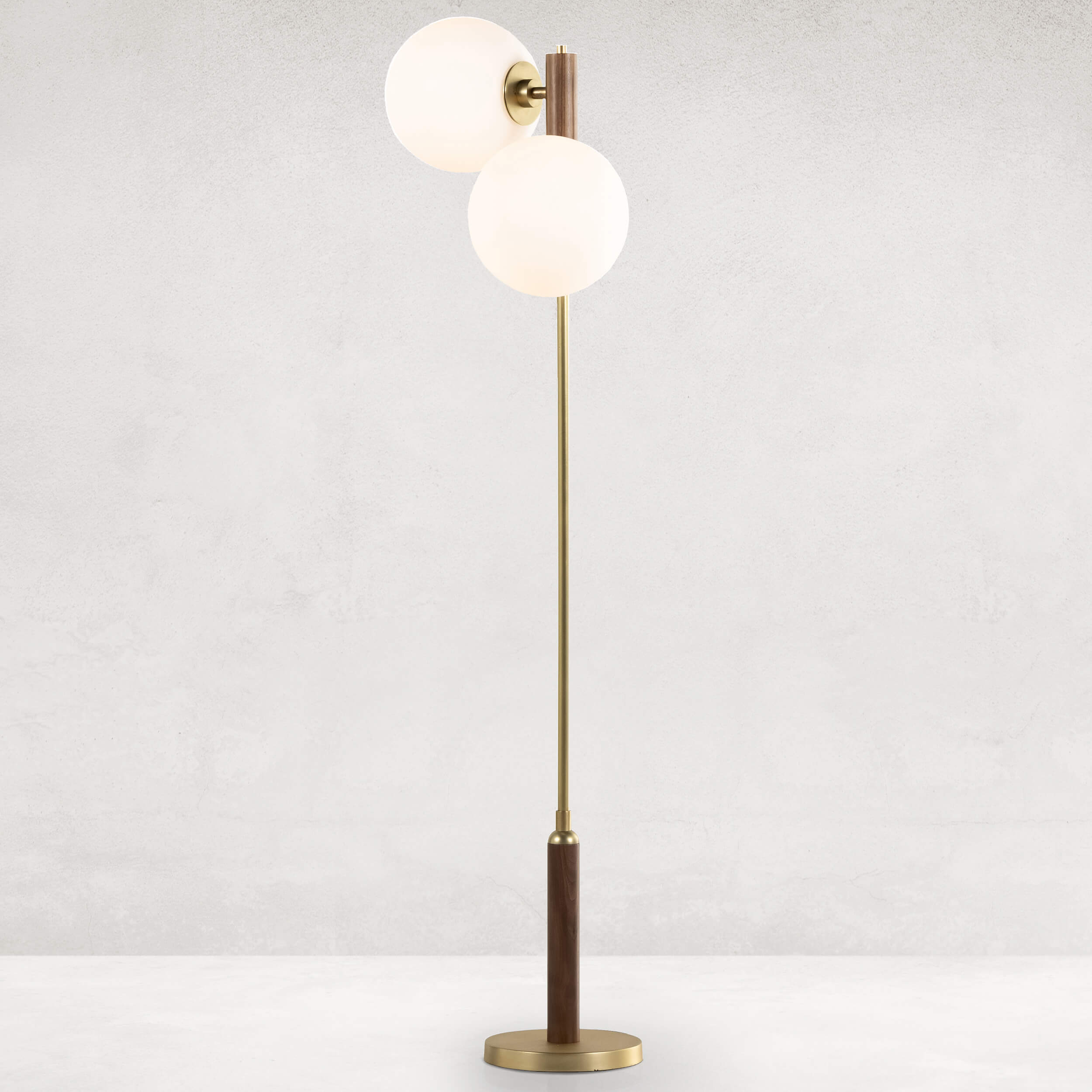 Image of Colome Floor Lamp, Natural Walnut