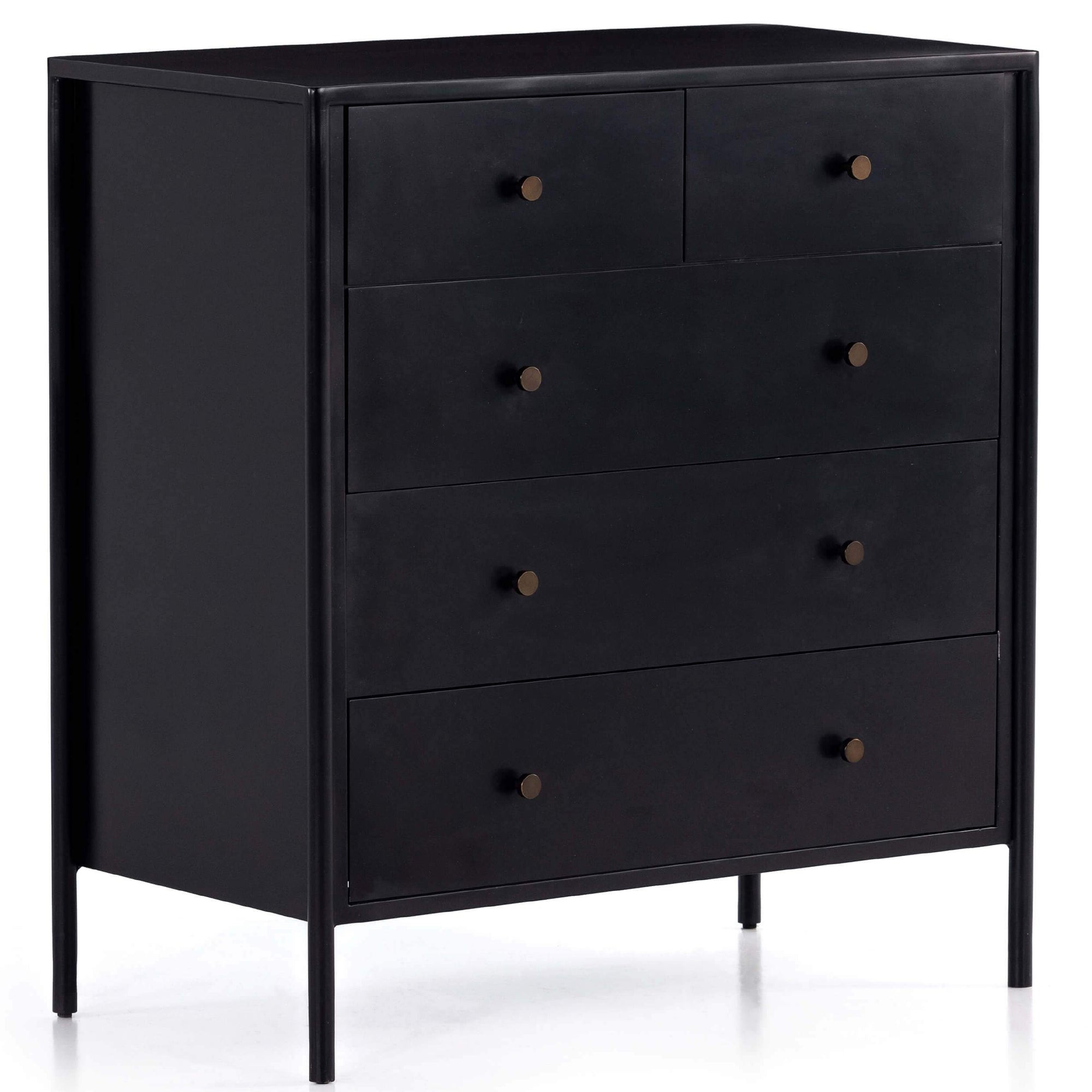 Soto 5 Drawer Dresser, Black – High Fashion Home