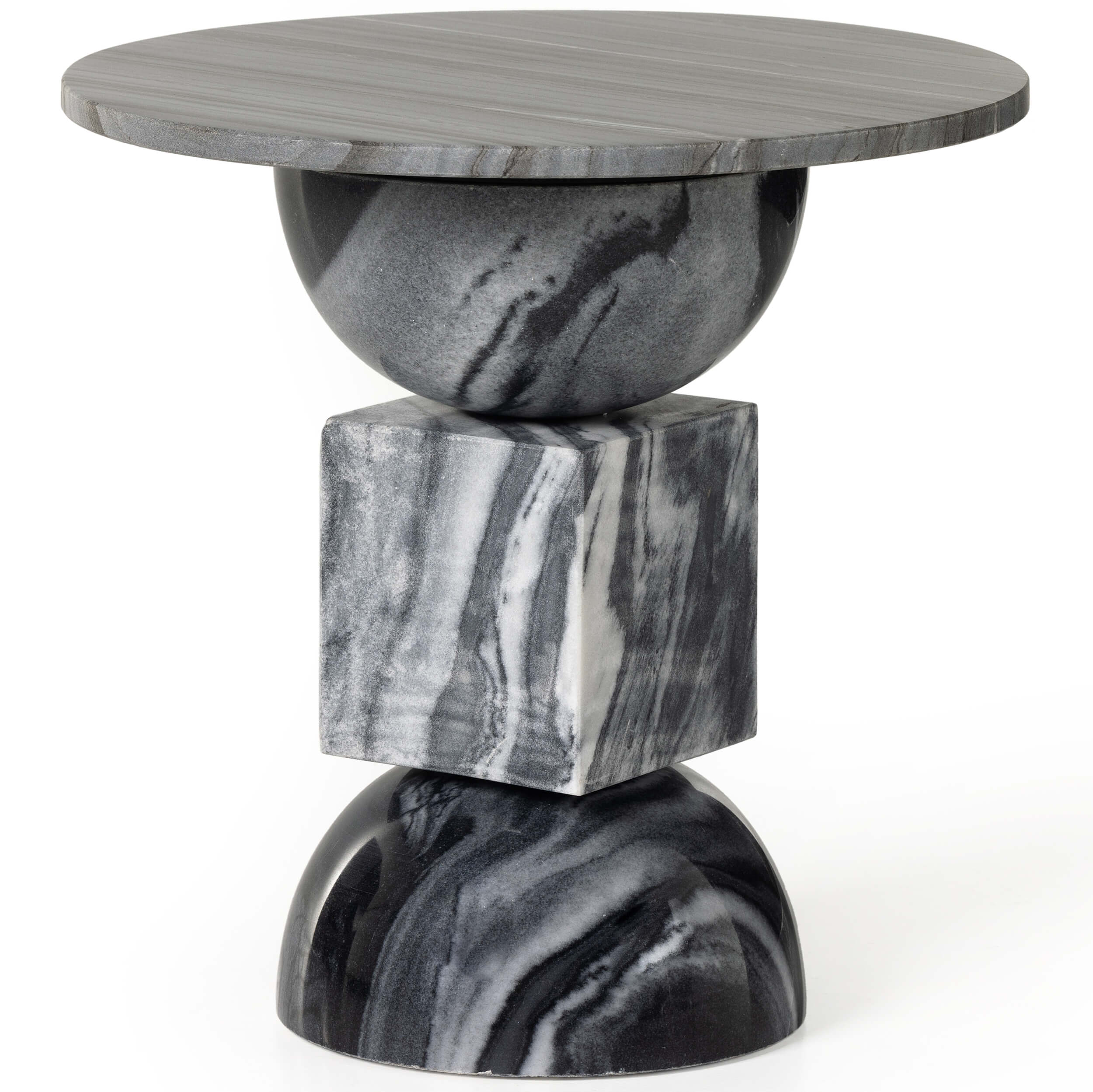 Image of Neda End Table, Ebony Marble