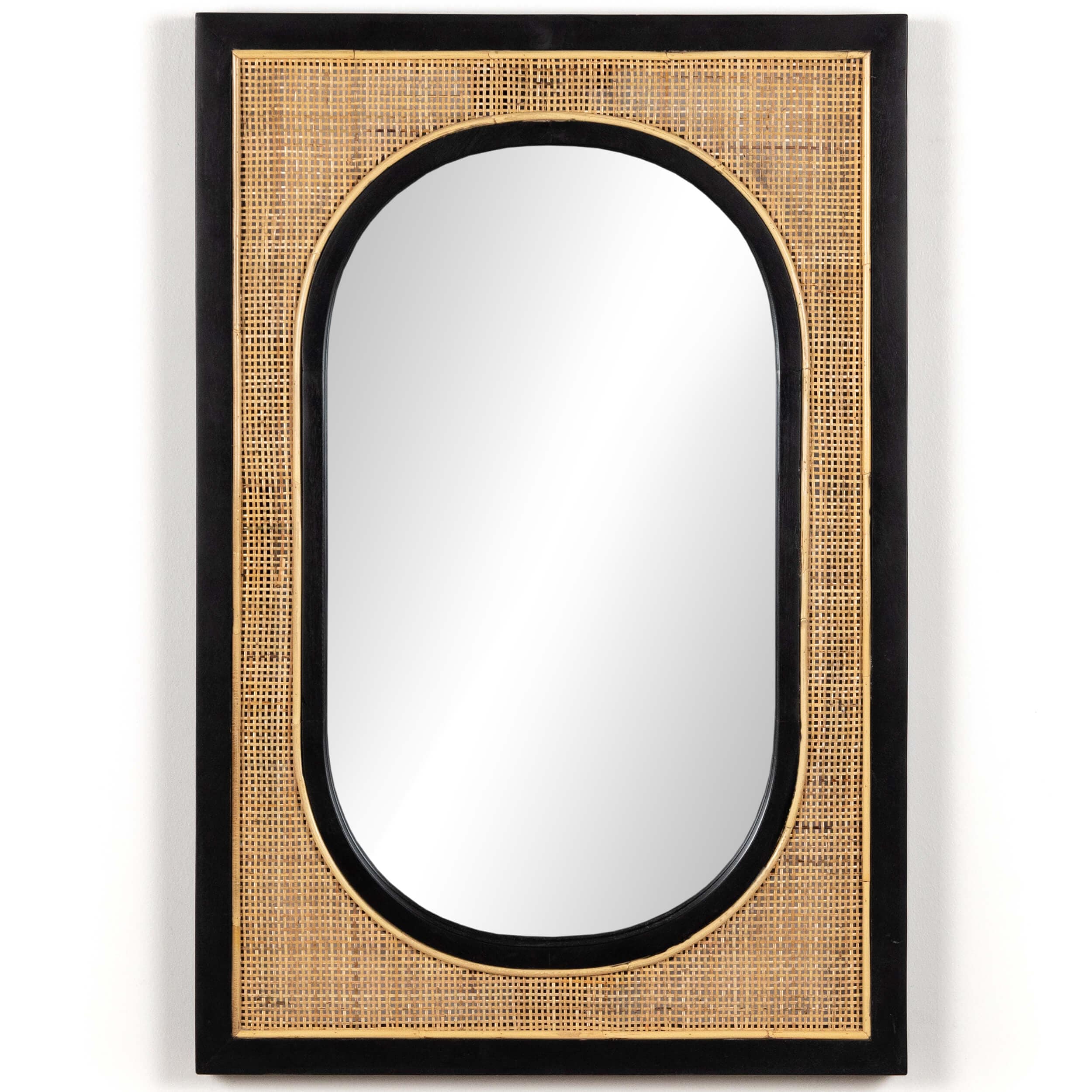 Image of Candon Mirror, Ebony Black