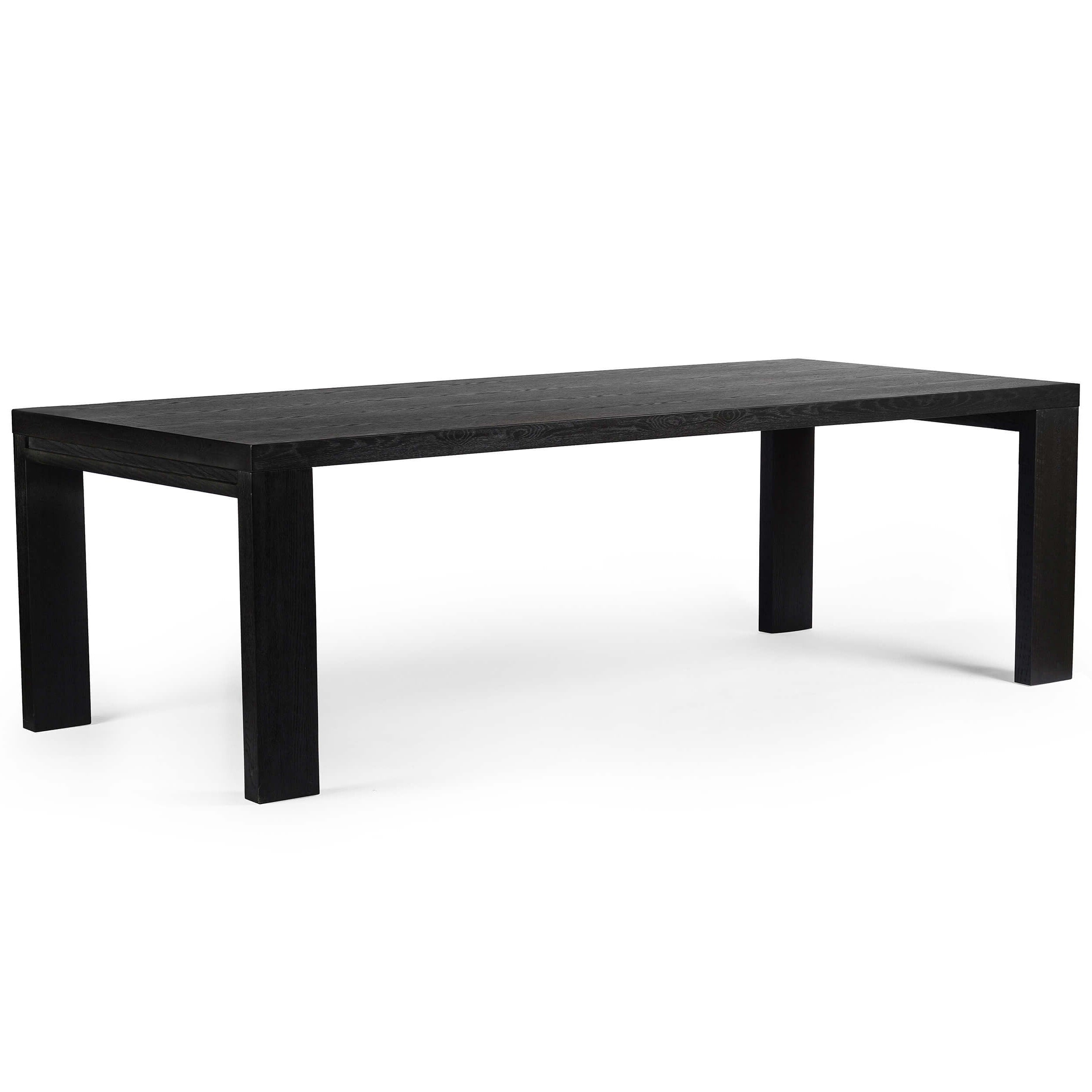 Image of Millie Dining Table, Drifted Matte Black