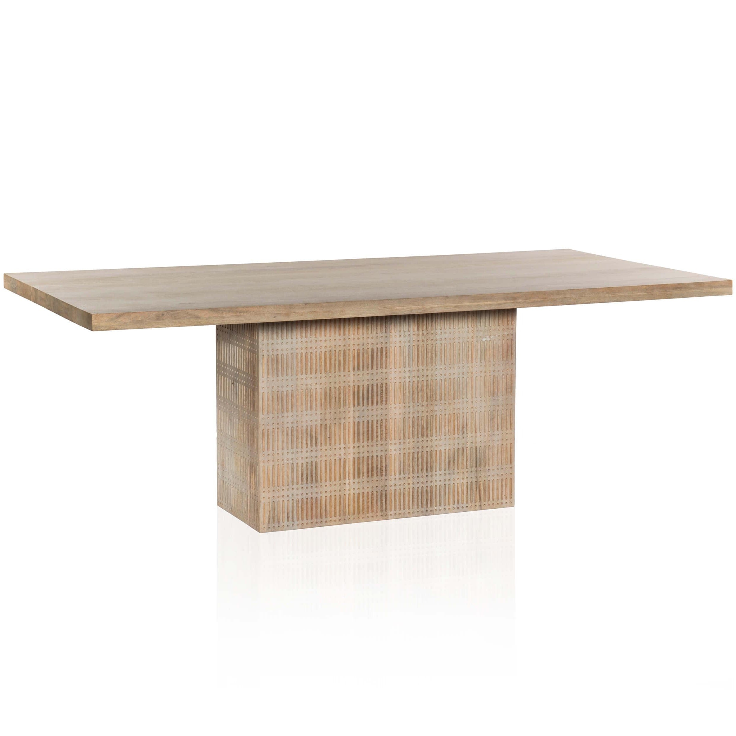 Image of Kelby Dining Table, Light Wash