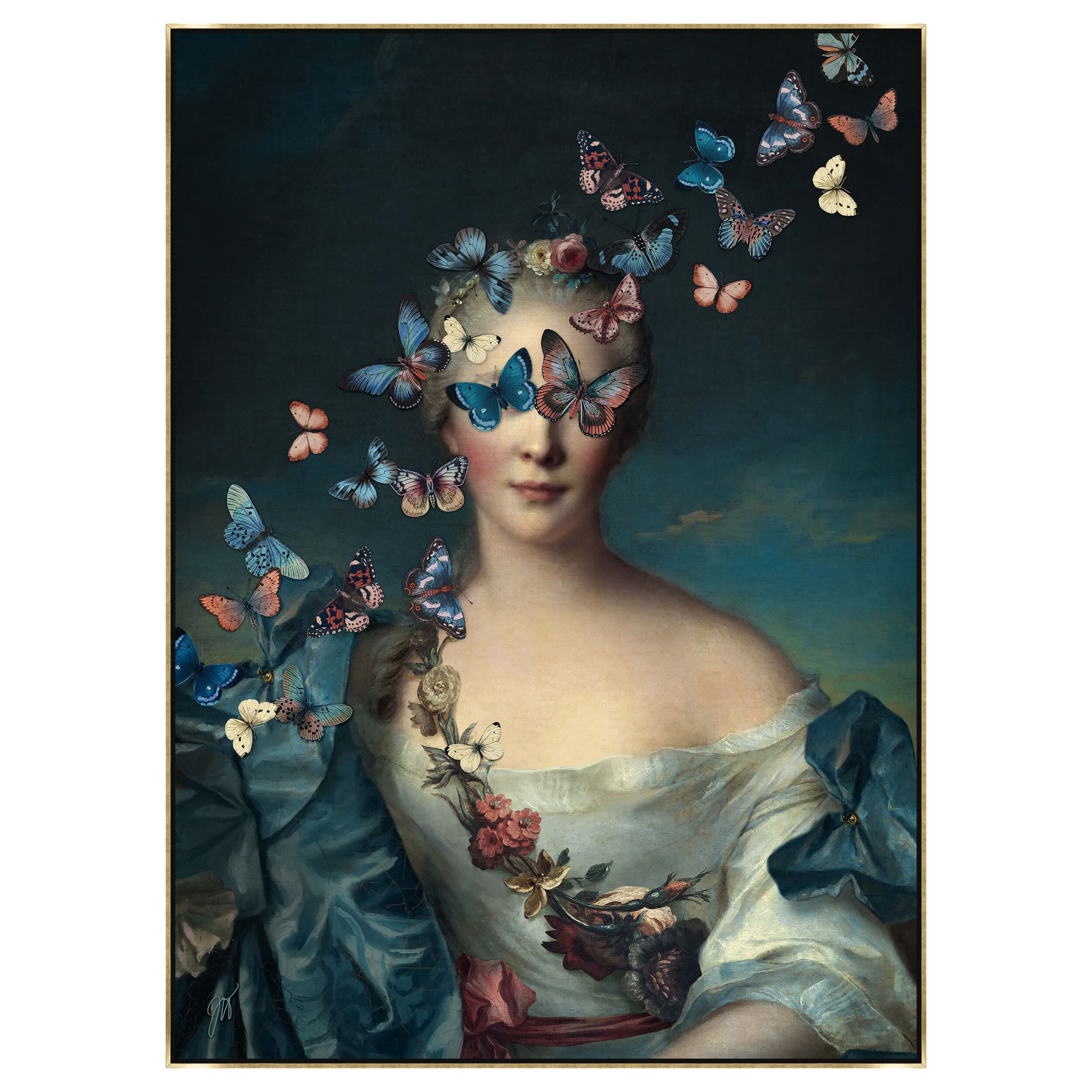 Image of Mademoiselle Butterfuly II Framed