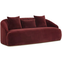 Astrid Sofa, Merlot - Modern Furniture - Sofas - High Fashion Home