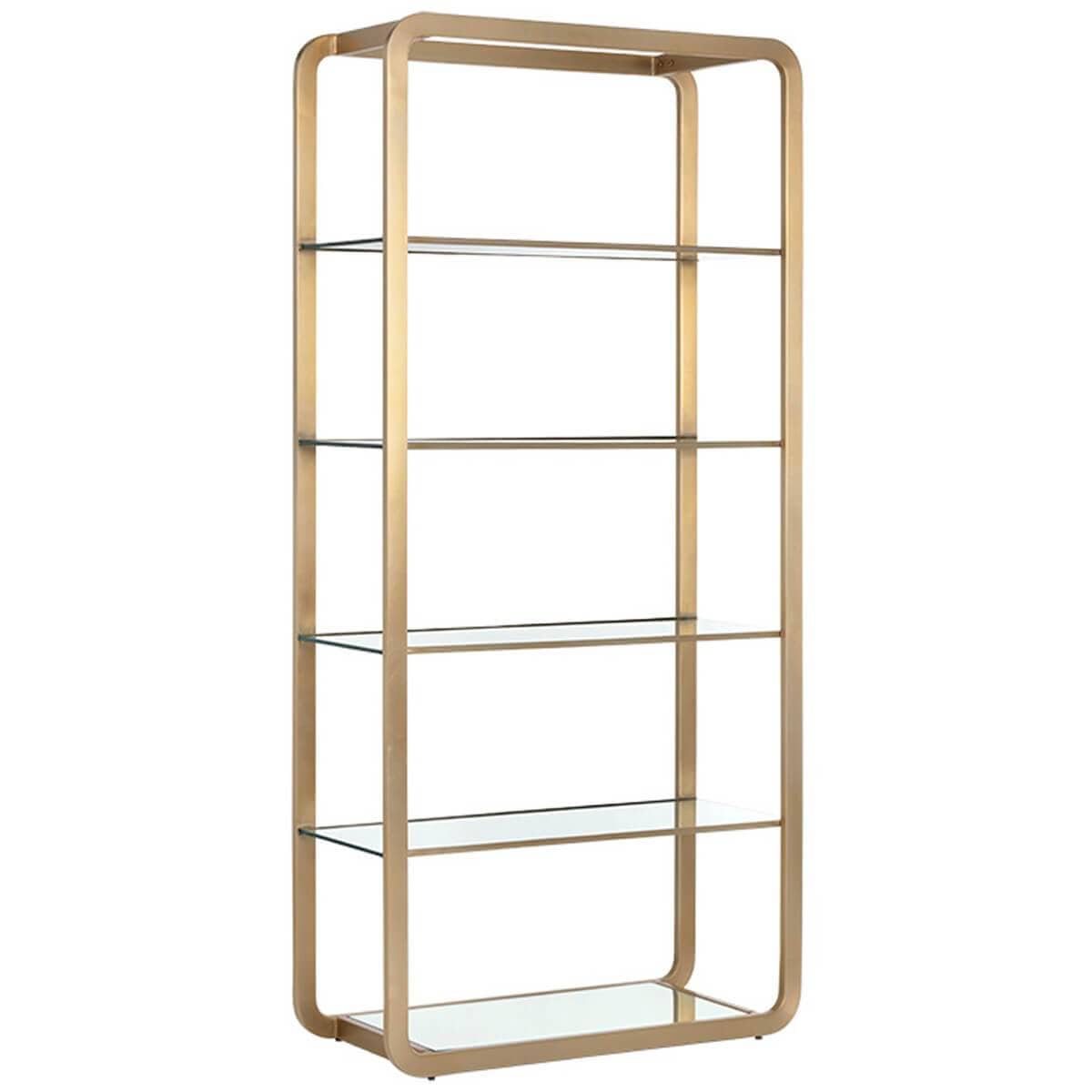 large glass bookcase