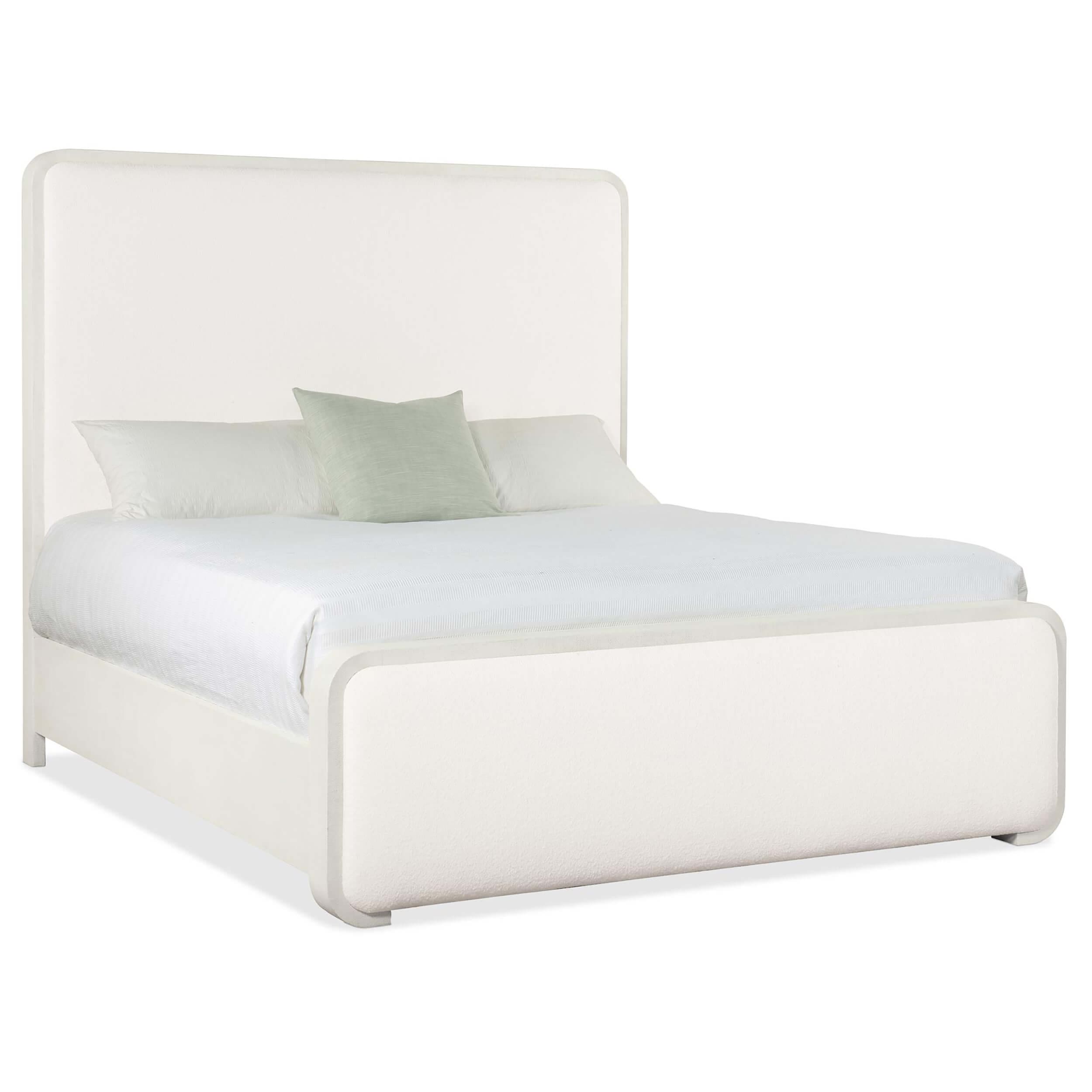 Image of Serenity Upholstered Panel Bed