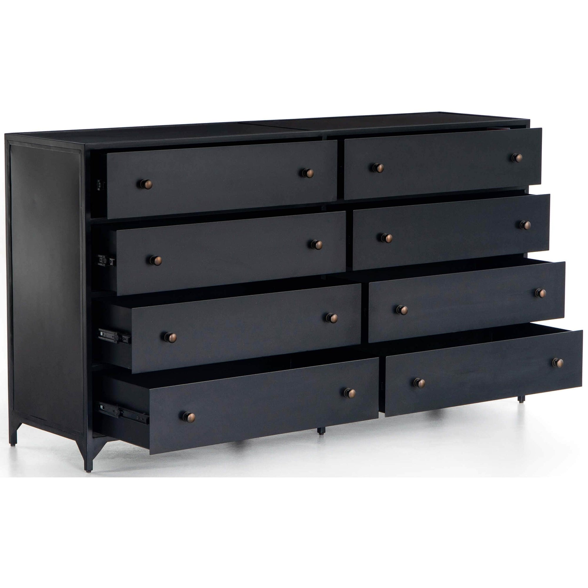 Belmont 8 Drawer Dresser, Black High Fashion Home