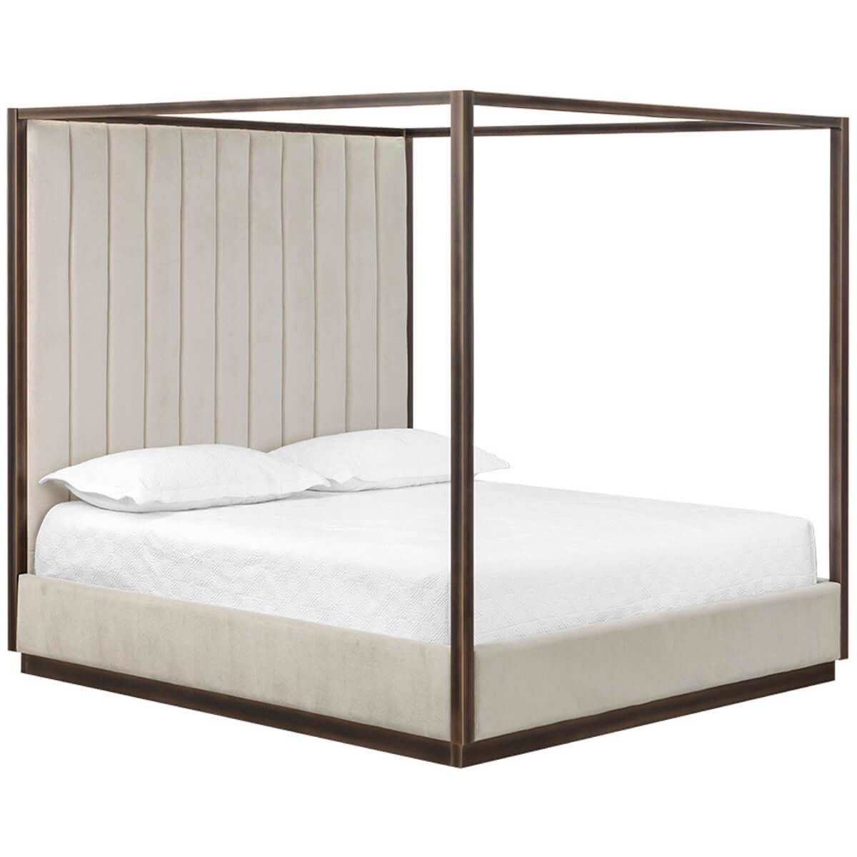 Image of Casette Canopy King Bed, Piccolo Prosecco
