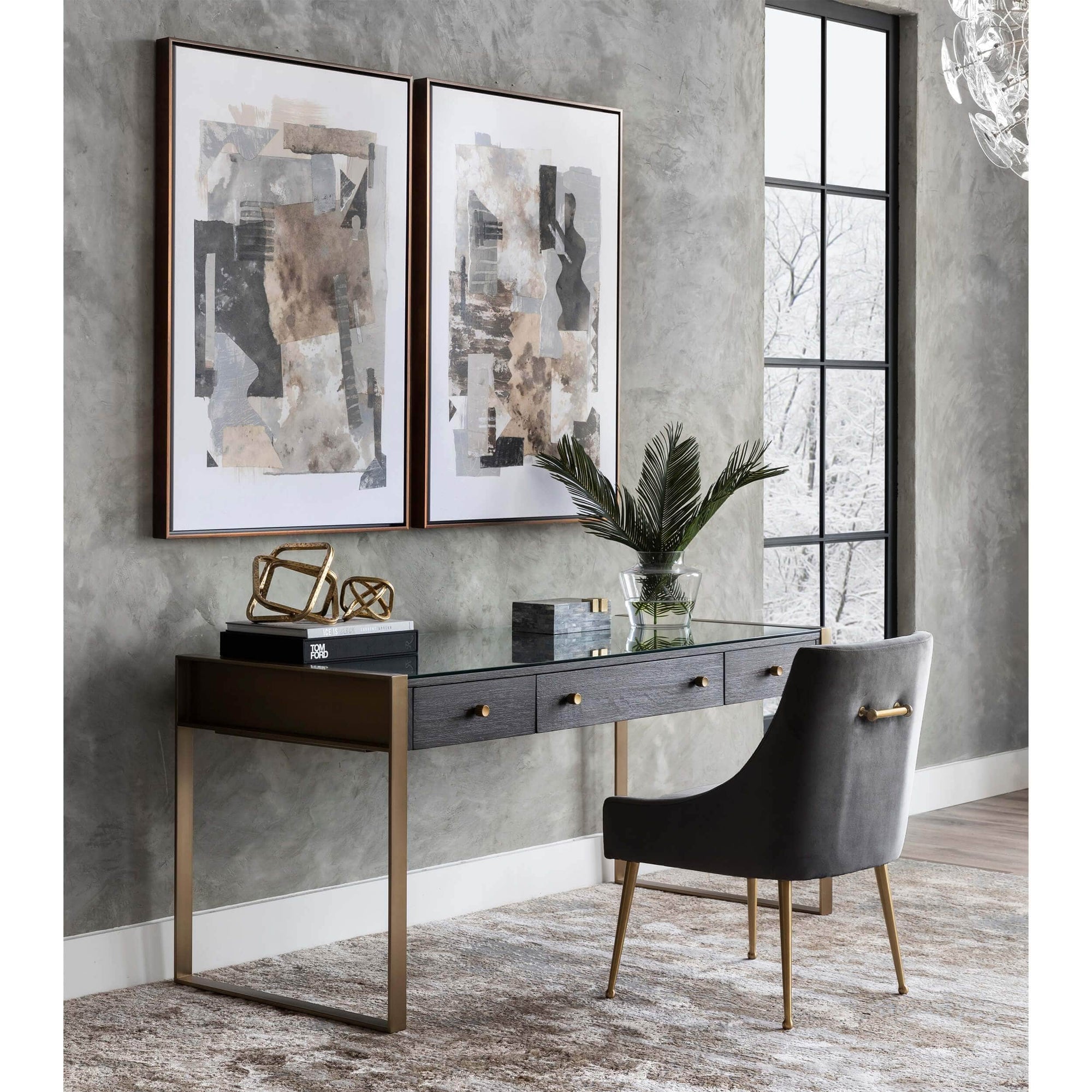 curata writing desk