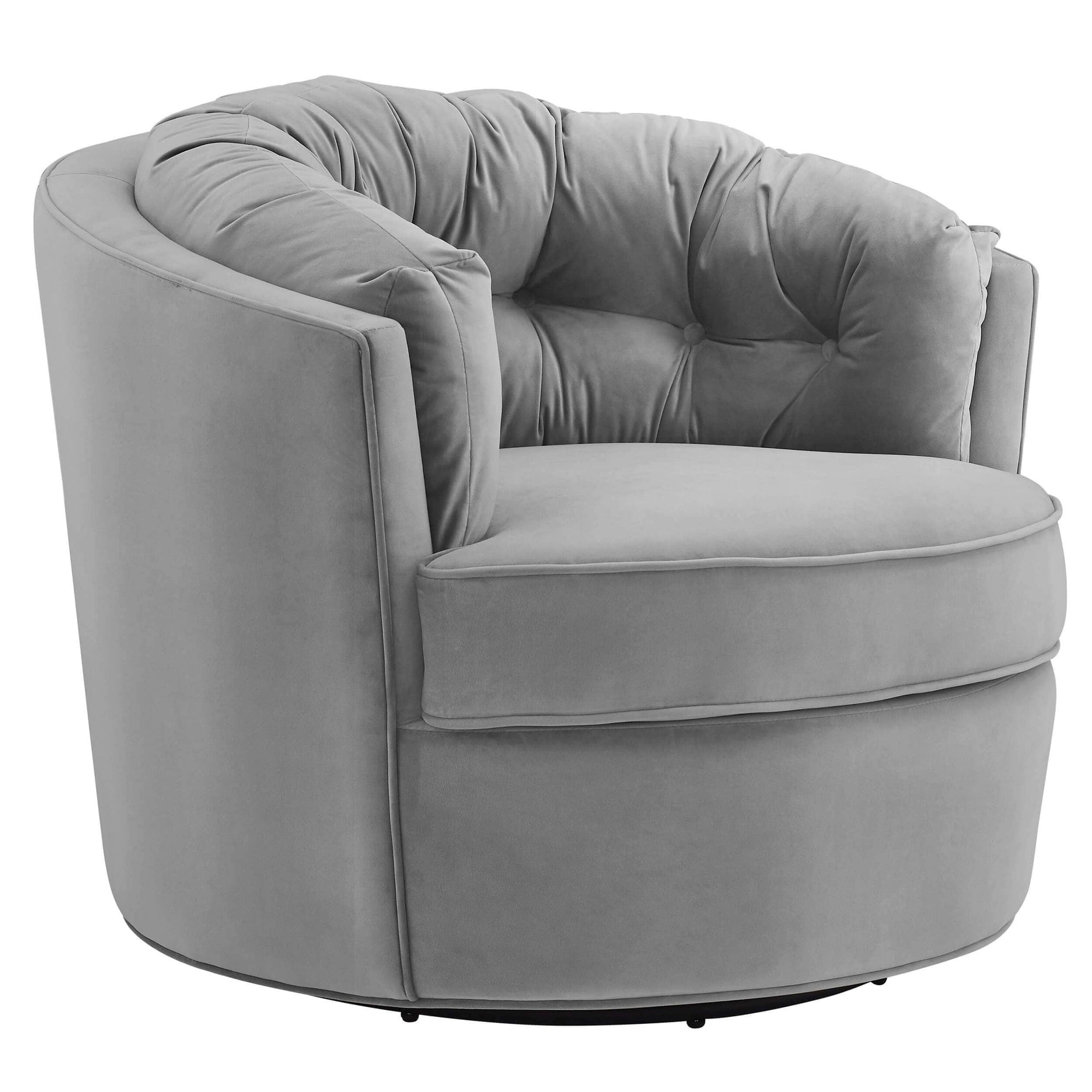 eloise swivel chair grey – high fashion home