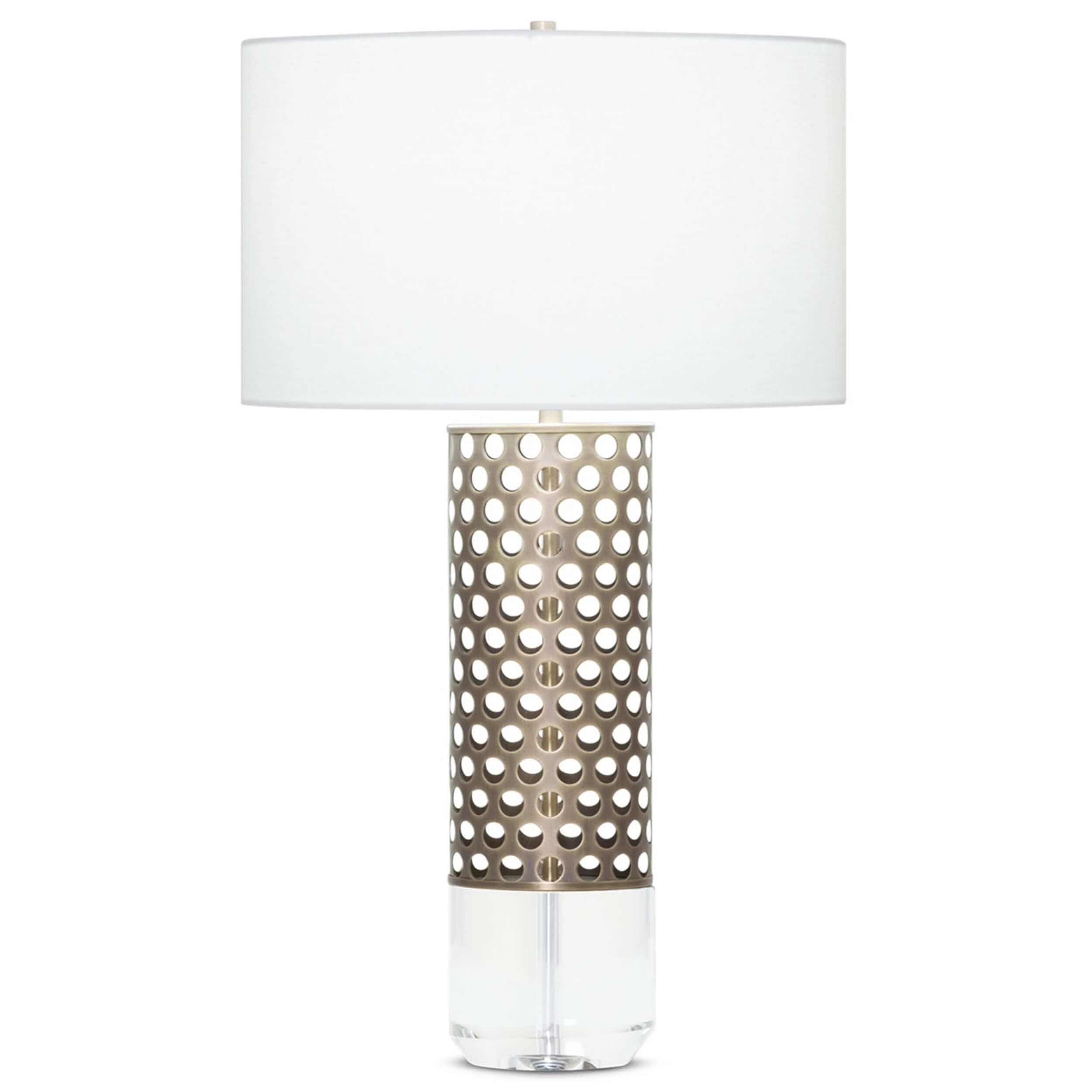 Image of Grace Table Lamp, Off-White Linen Shade