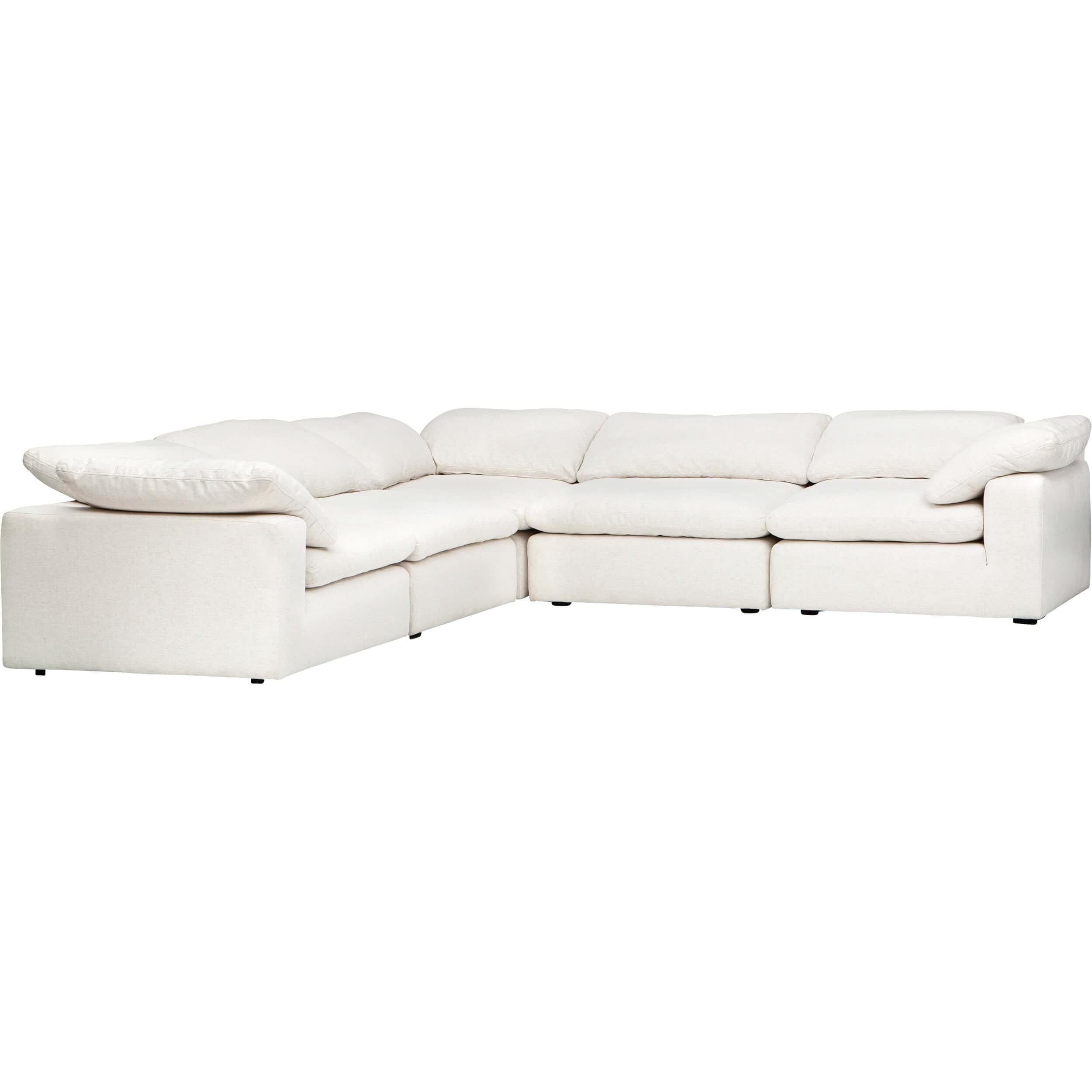 Image of Mateo 5 Piece Modular Sectional, Nomad Snow