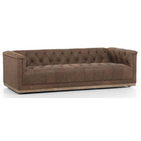 Maxx Leather Sofa, Umber Grey – High Fashion Home