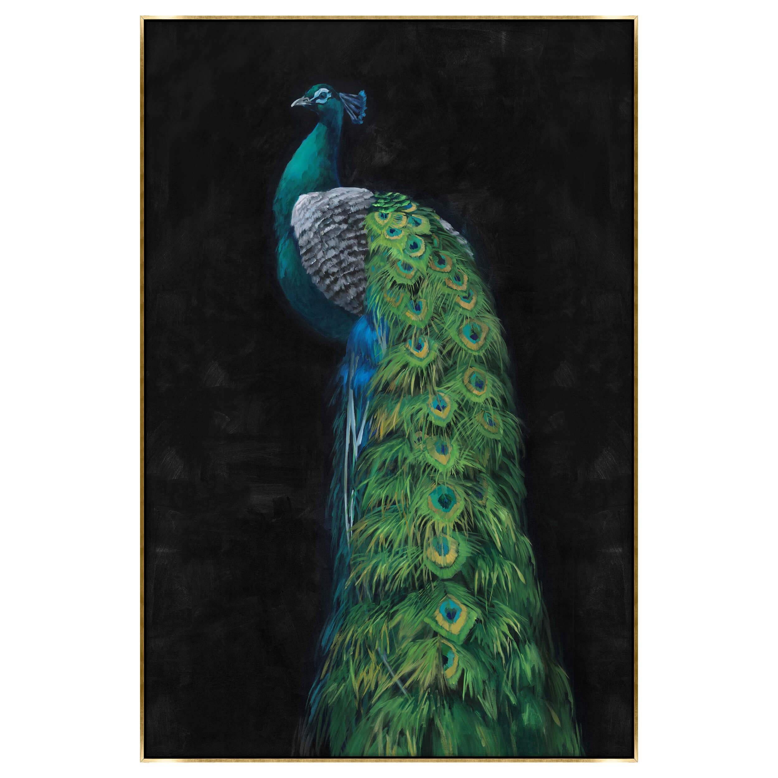 Image of Peacock Framed