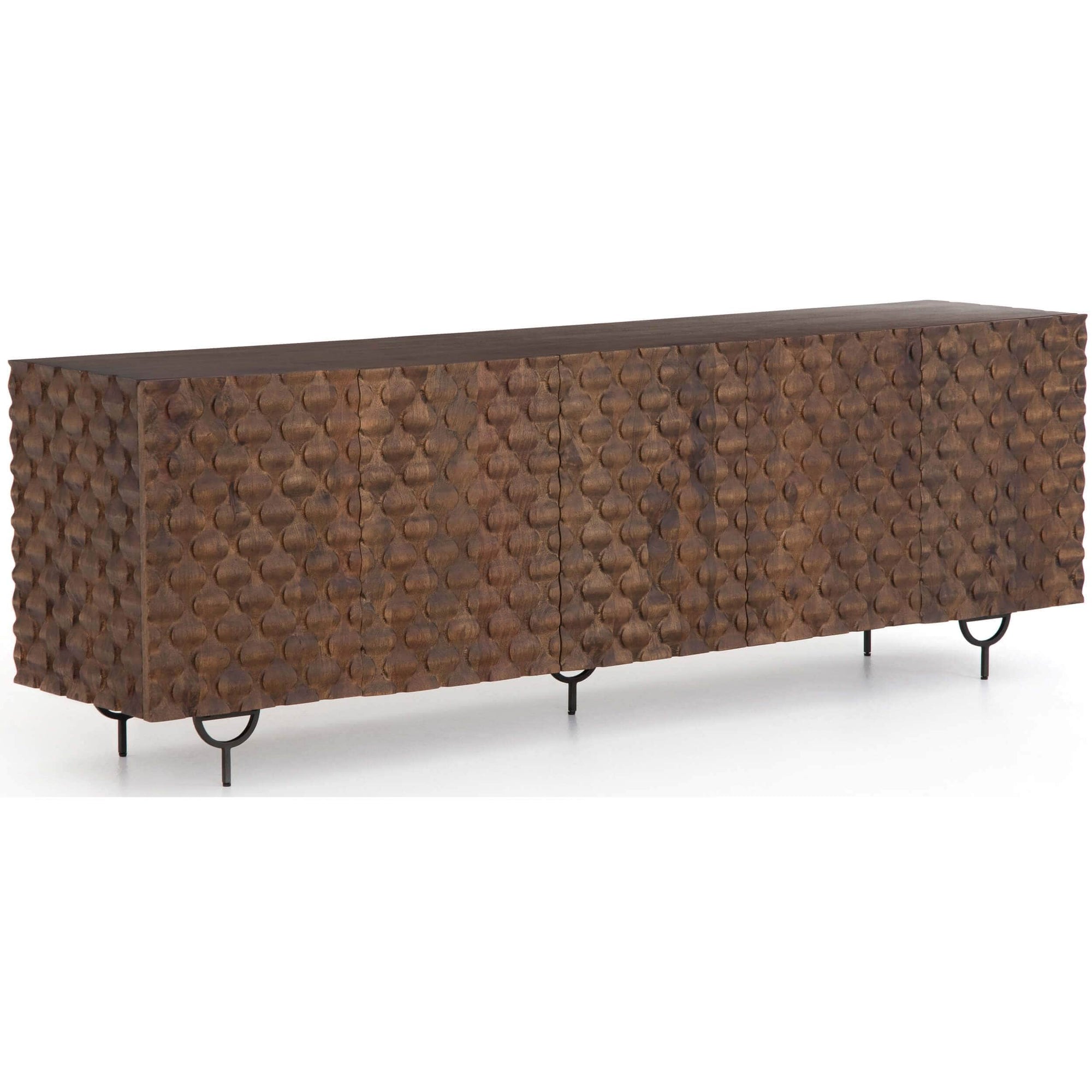 Rio Media Console Antique Brown High Fashion Home