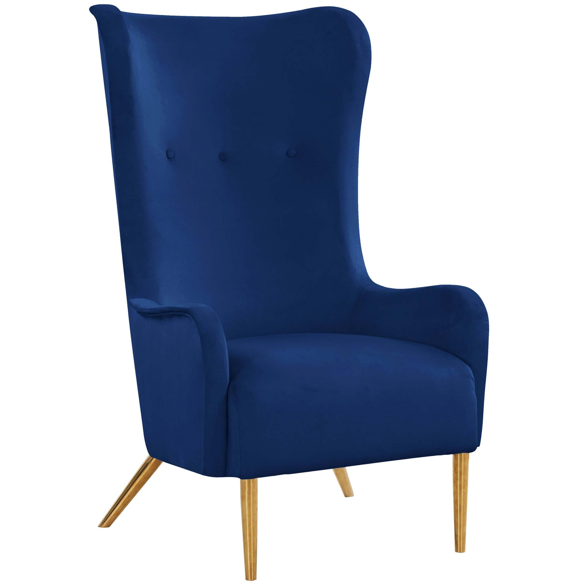 velvet tall chair