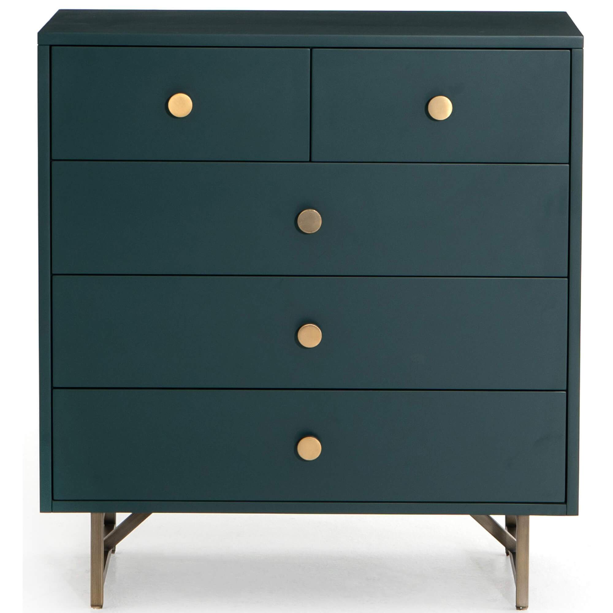 Van 5 Drawer Dresser Juniper Green High Fashion Home